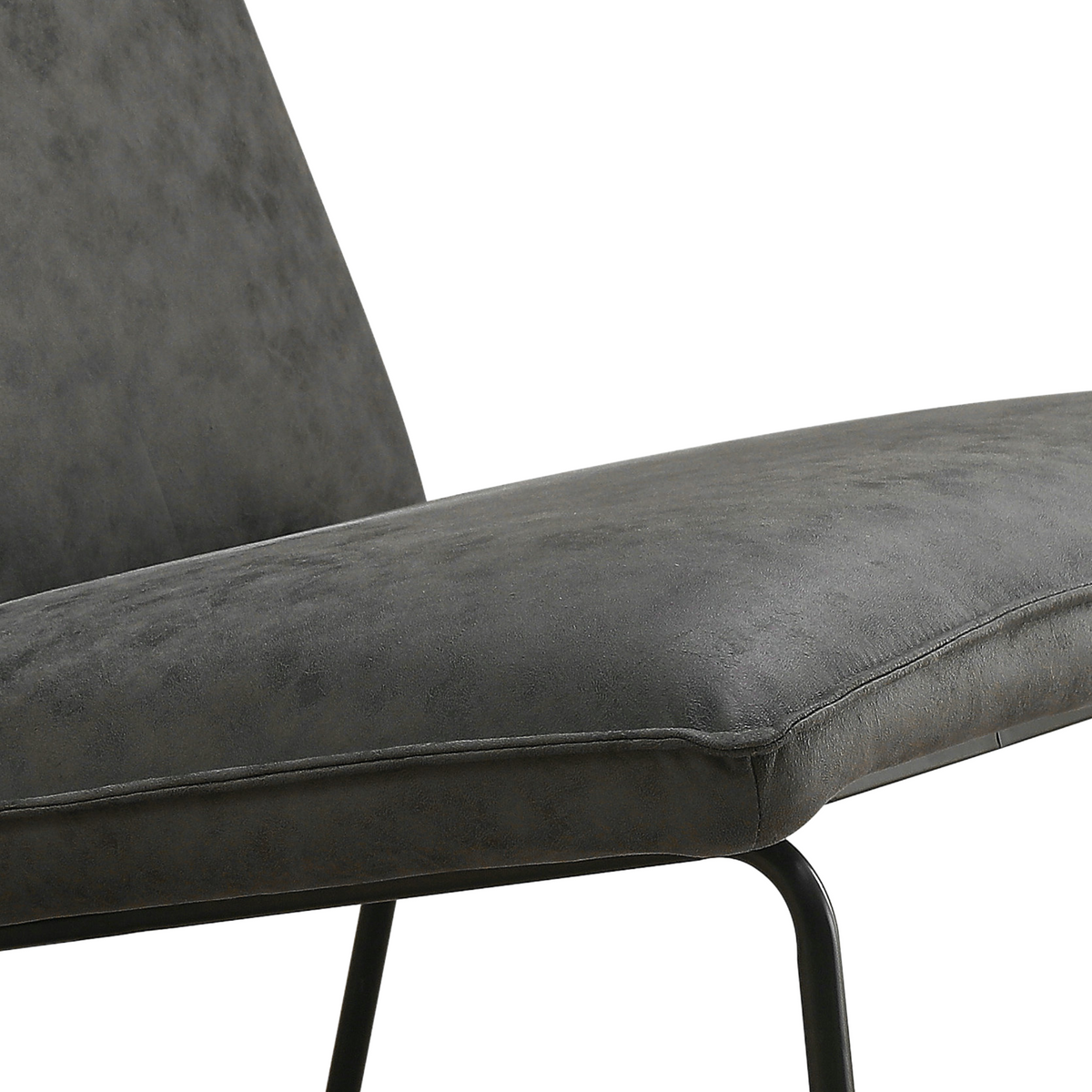 Fauteuil James - Microleder Antraciet – foto 5