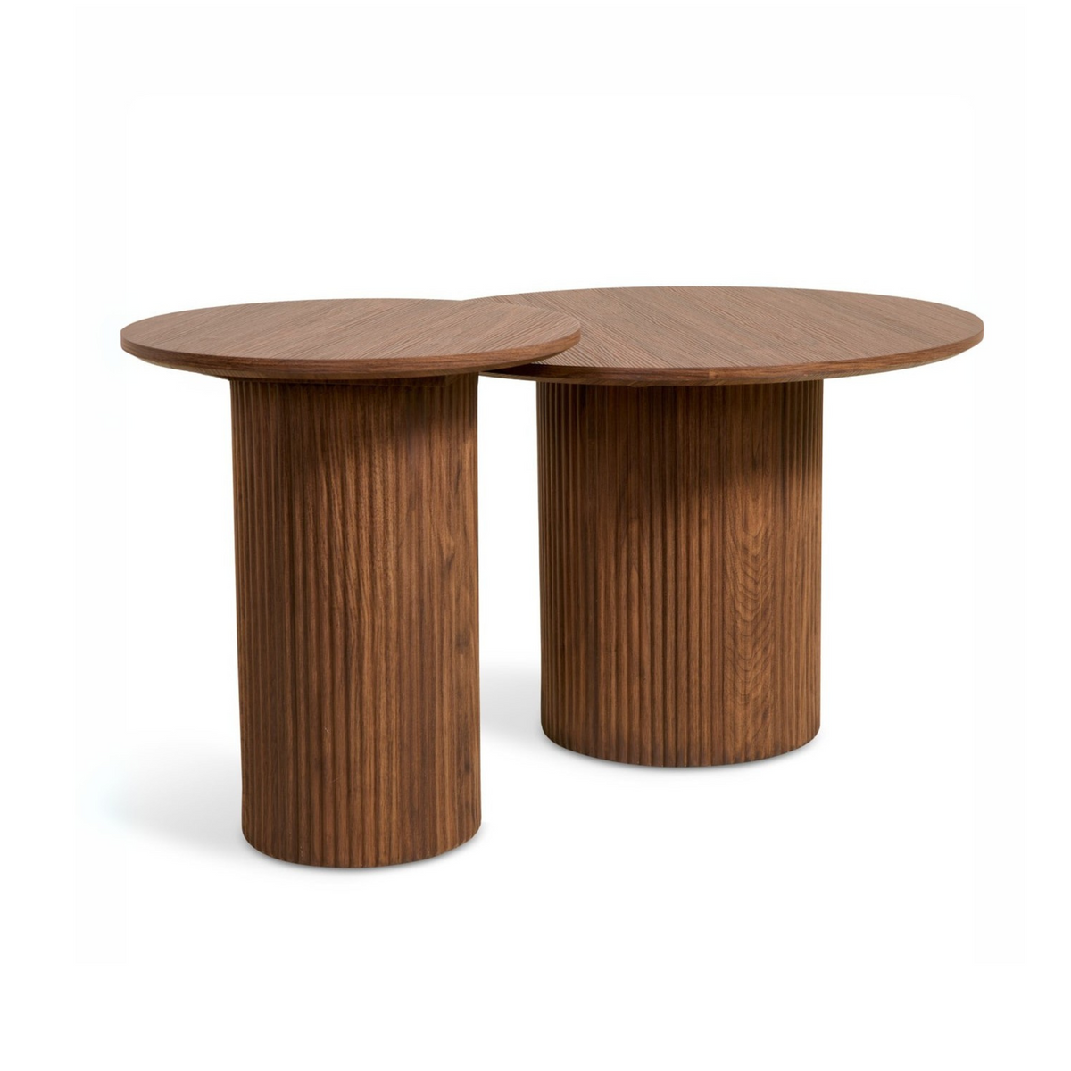 Bijzettafel Nora - Ø 60 cm Walnoot