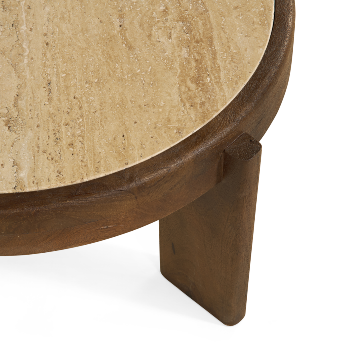 Salontafel Bora - Ø 75 cm Bruin