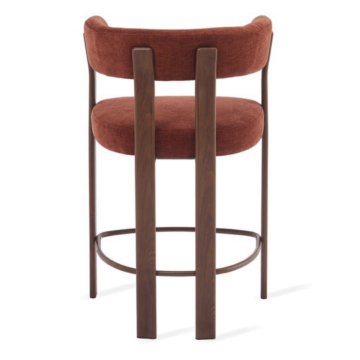 Barkruk Rose - Burgundy met armleuning
