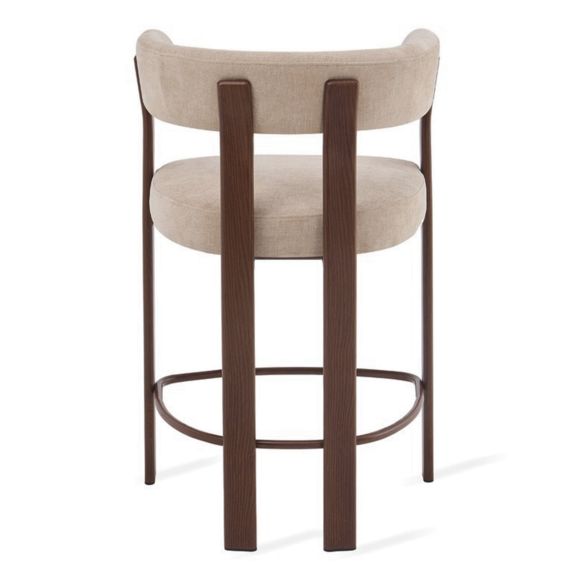 Barkruk Rose - Beige met armleuning