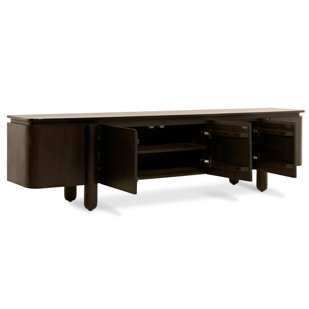 TV-meubel Rondo - 210 cm Donkerbruin