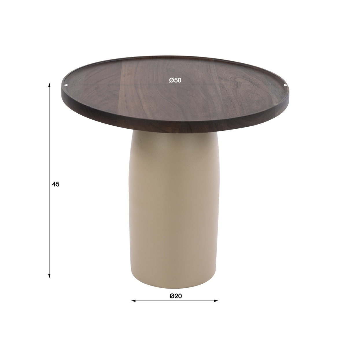 Bijzettafel Dune / Beige