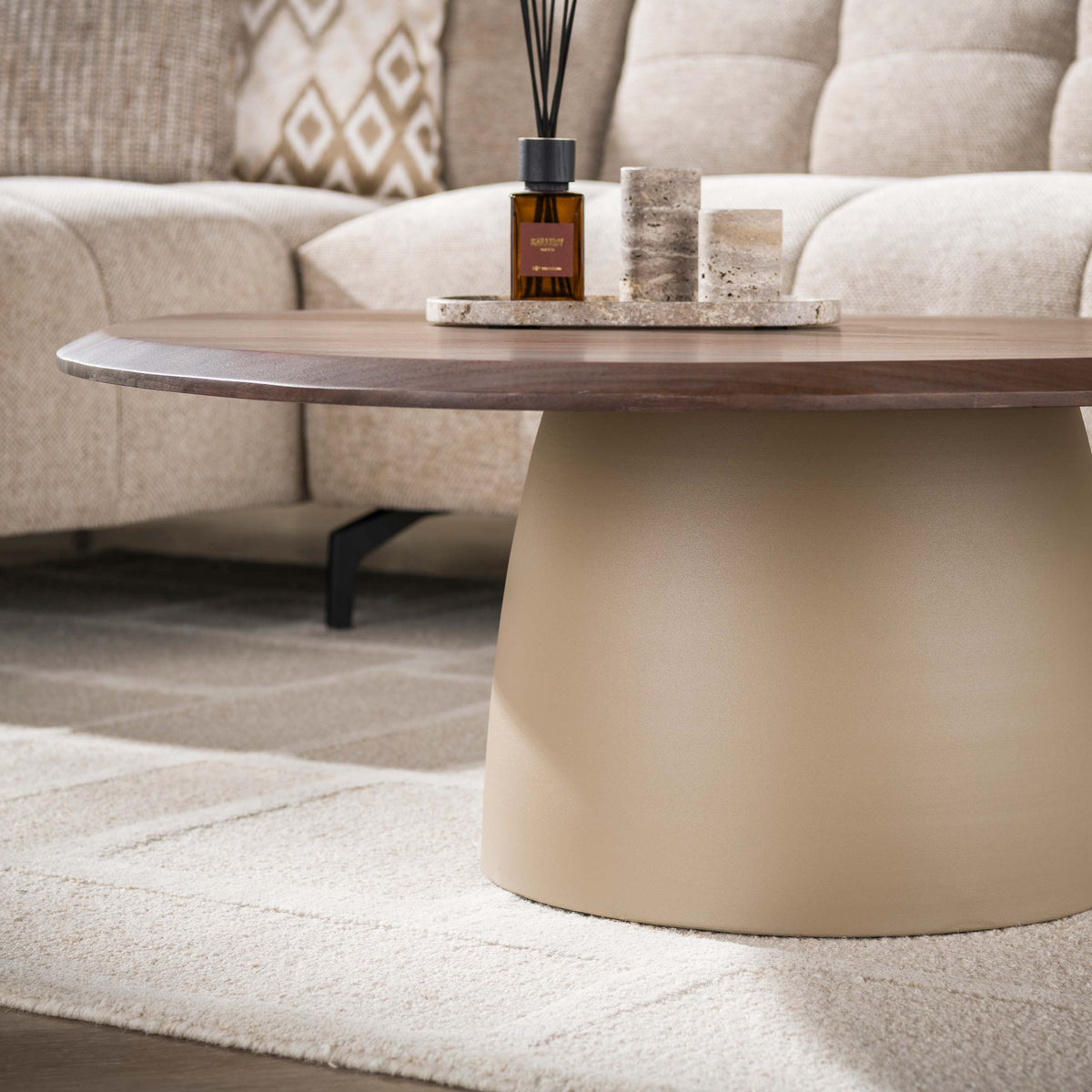 Salontafel Dune driehoekig / Beige