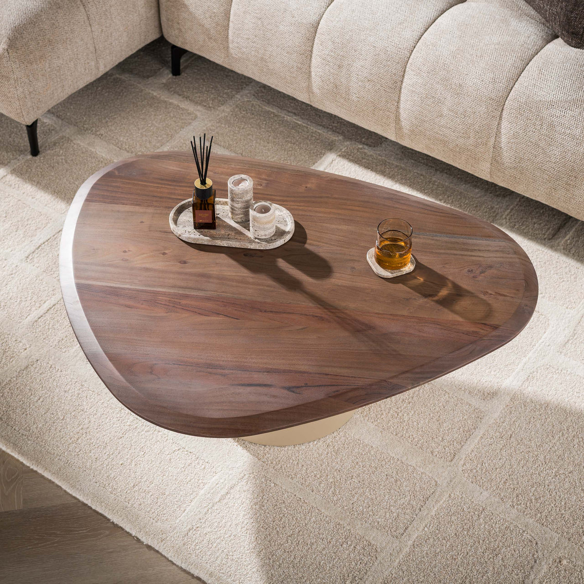 Salontafel Dune driehoekig / Beige