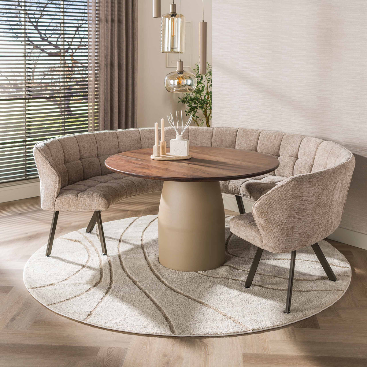 Eettafel Dune rond Ø130cm / Beige