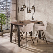 Bartafel Edge Pure 147cm / Massief acacia bruin