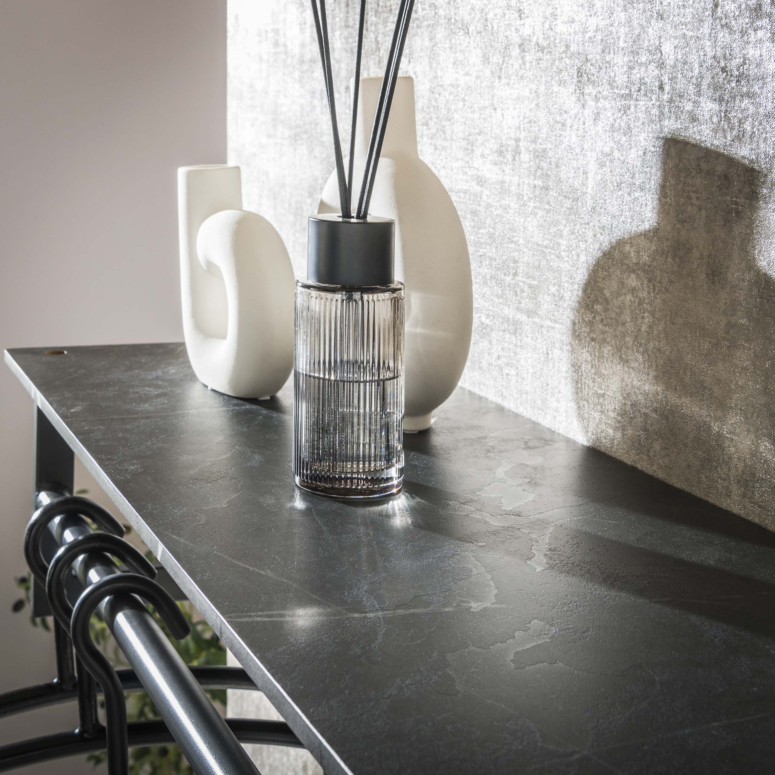 Kapstok Tenaro Roede En Hoedenplank 2X6 Haken 3D Melamine Graphite