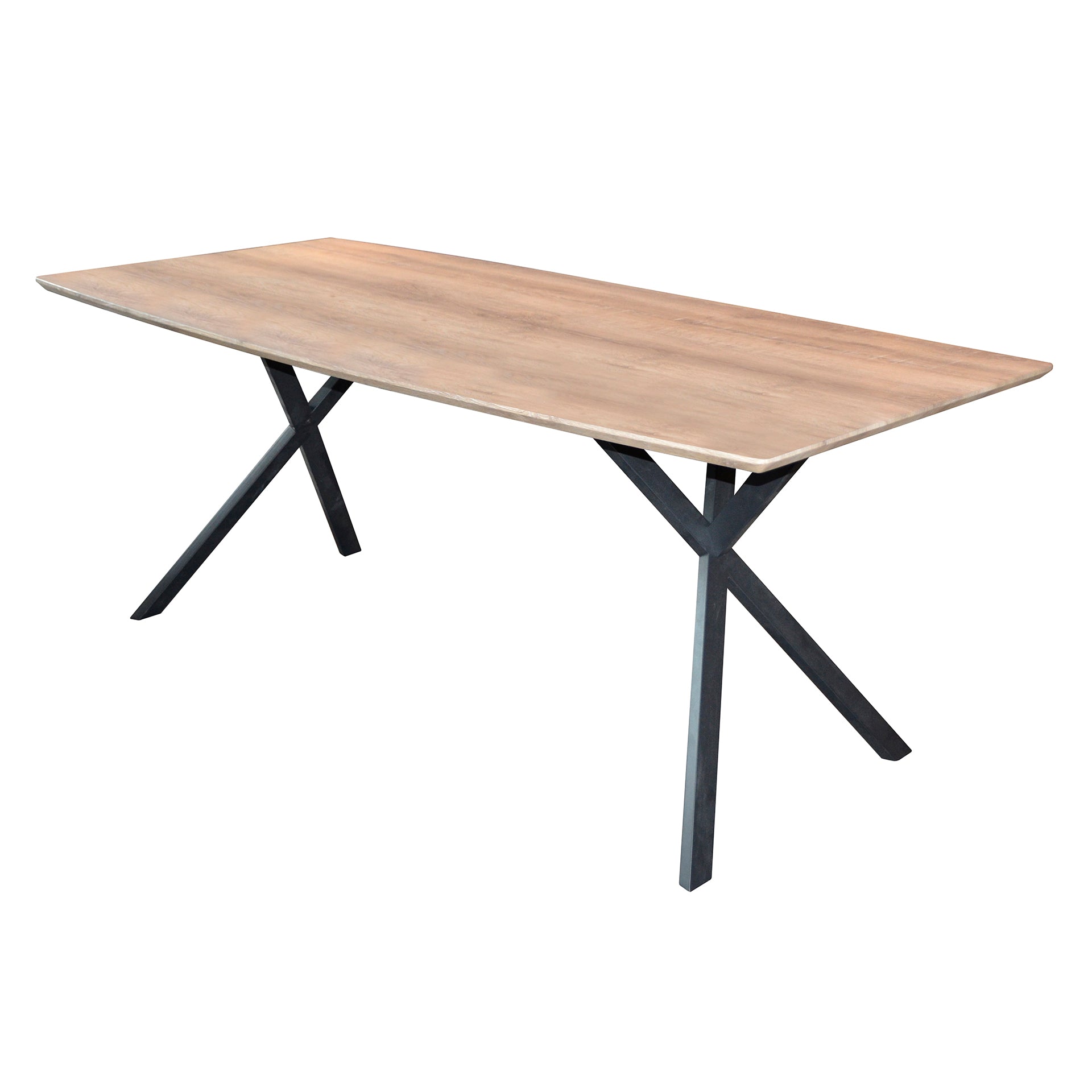 Eettafel Ovaal Blad 190Cm 3D Eiken Antiquewash