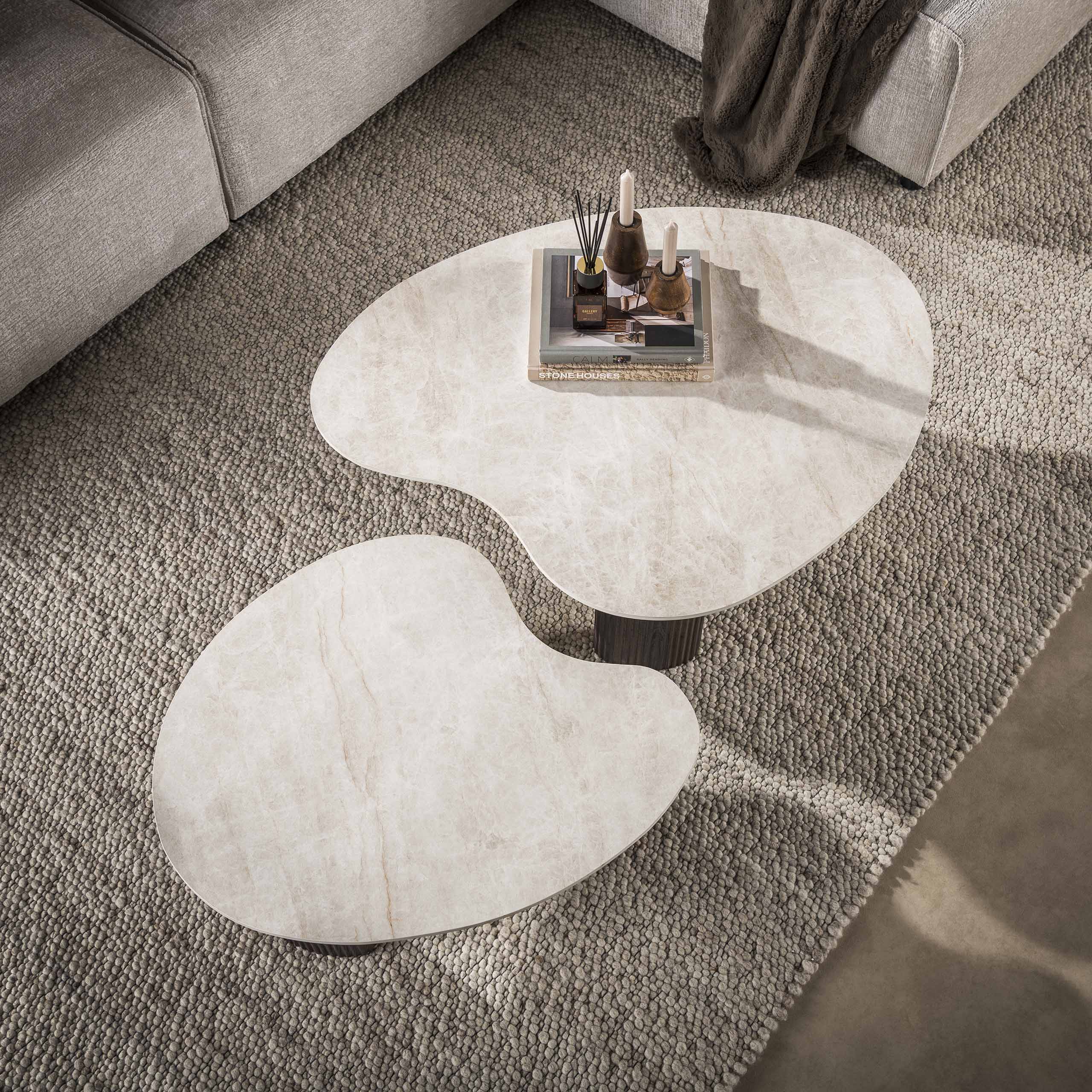 Salontafel Ceramo aperto set van 2 / 3D keramiek Taj Mahal