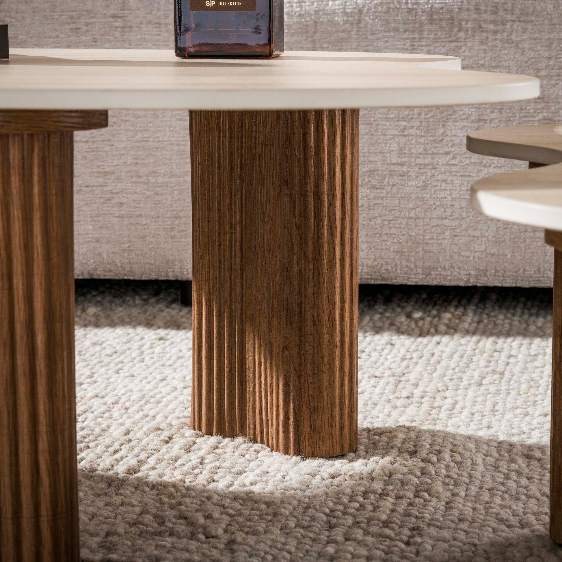 Salontafel Ceramo aperto set van 2 / 3D keramiek travertin