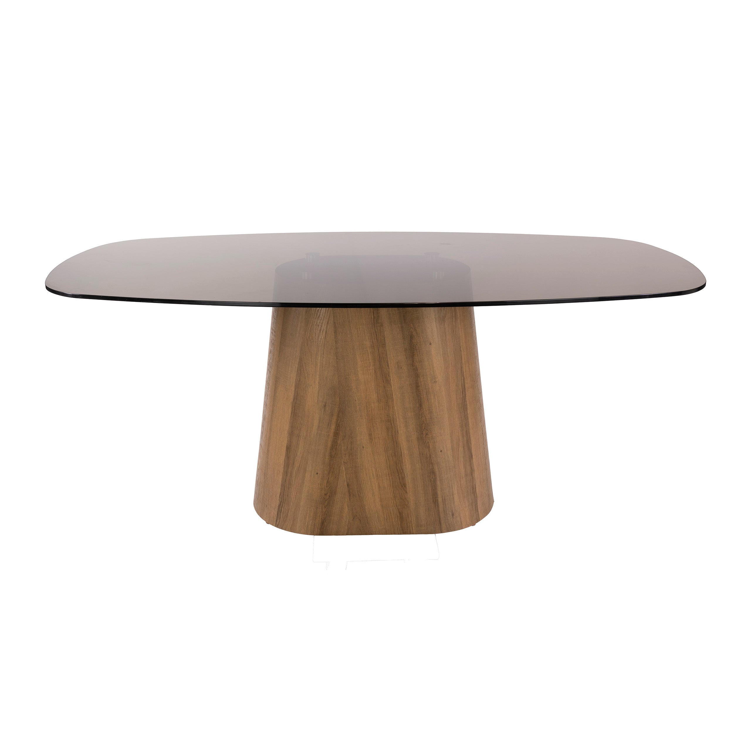 Eettafel Tinto Centro deens ovaal 180cm / Brons glas