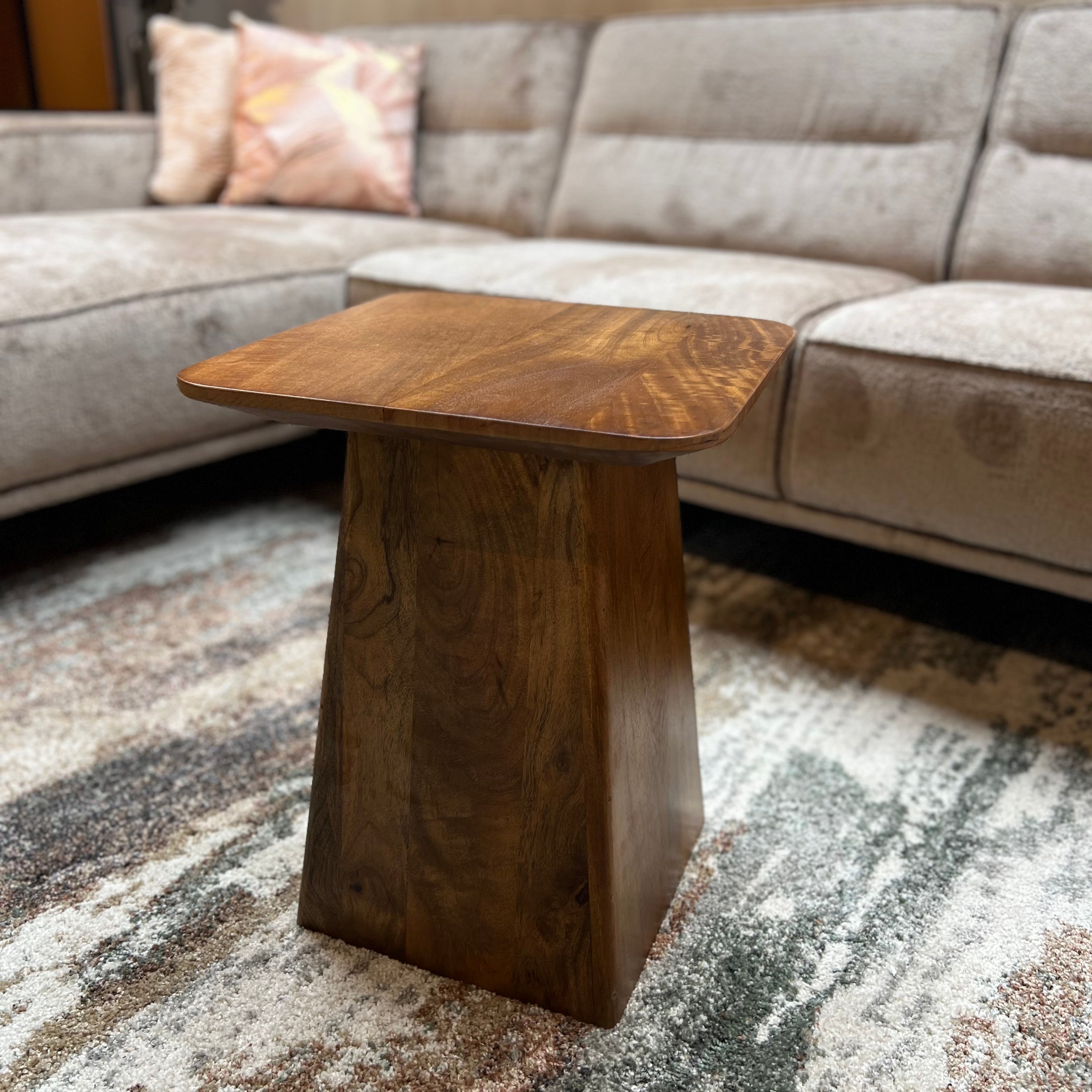Salontafel Vierkant 40x40cm Walnoot