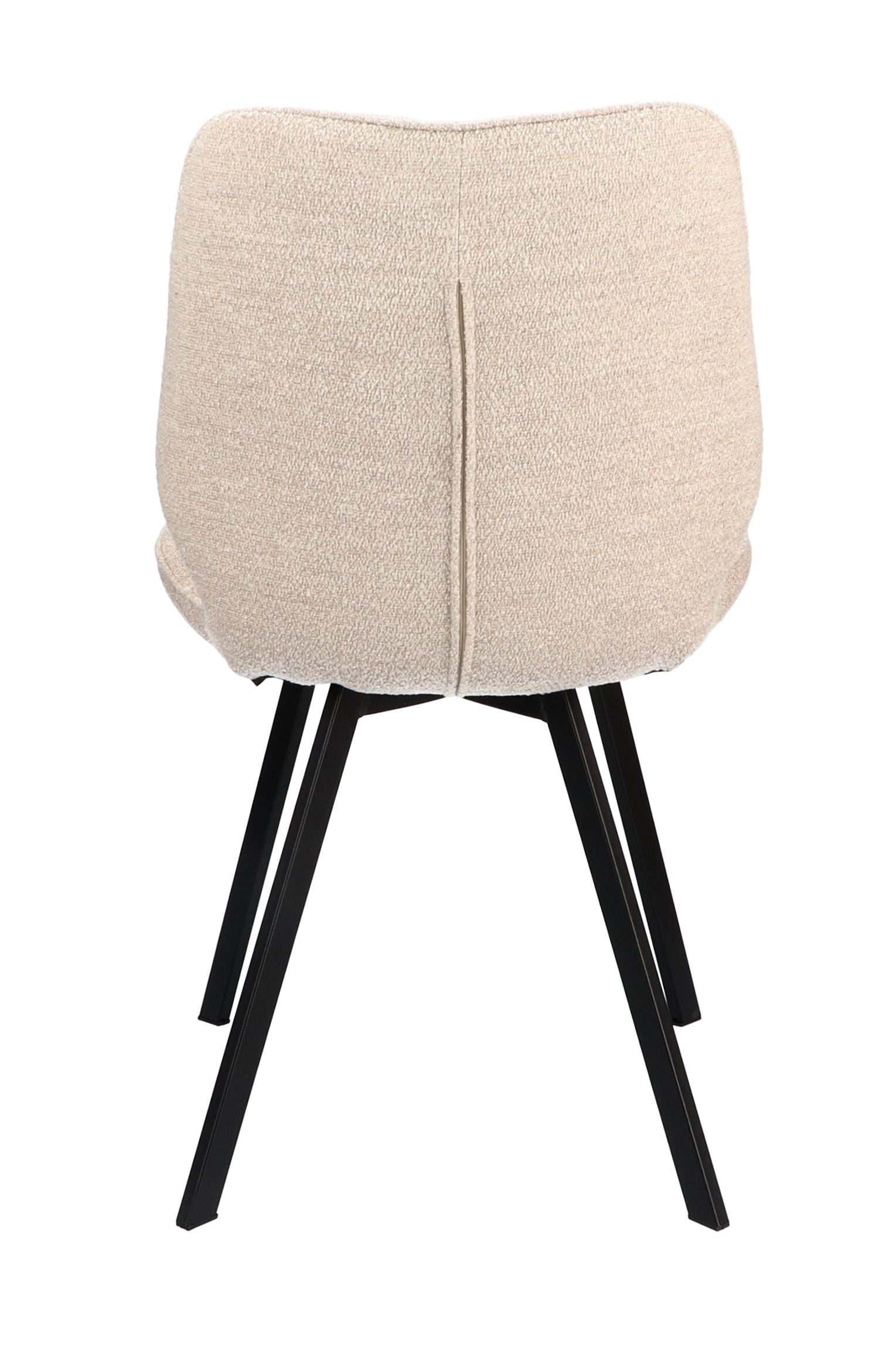 Eetkamerstoel May Stof Adore Linen Leg Black