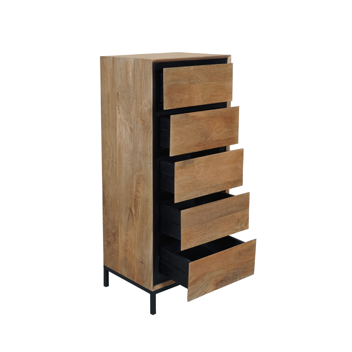 Ladekast RichWood Naturel Mangohout 50 cm
