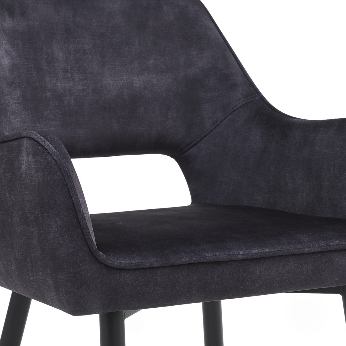 Eetkamerstoel Ray - Velvet Antraciet – foto 8