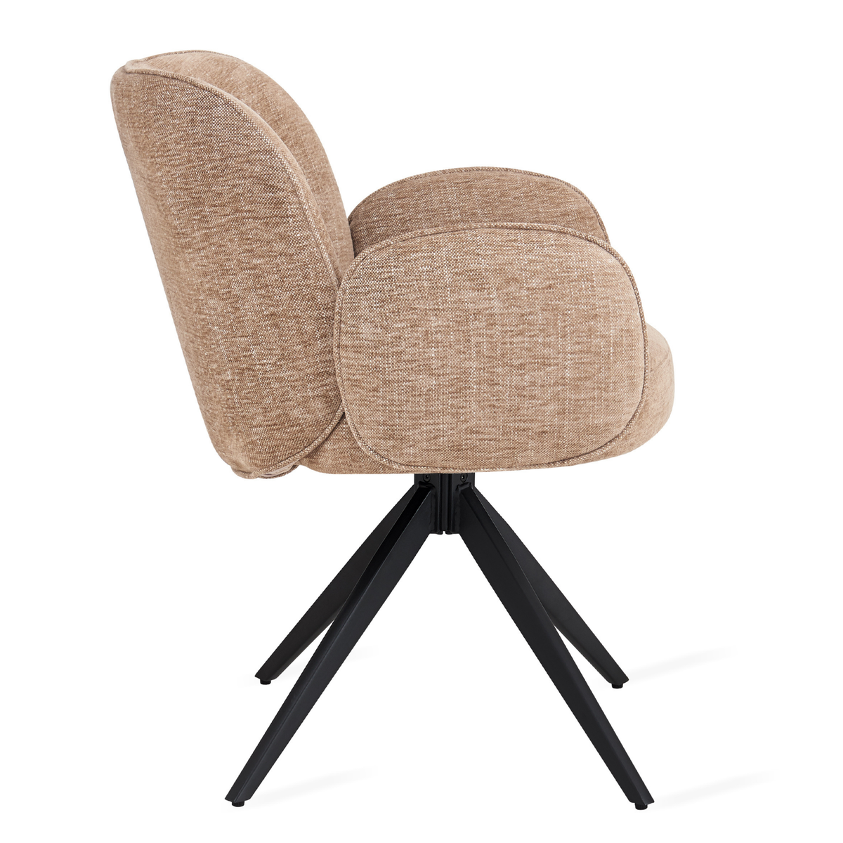 Eetkamerstoel Oslo - Taupe met armleuning