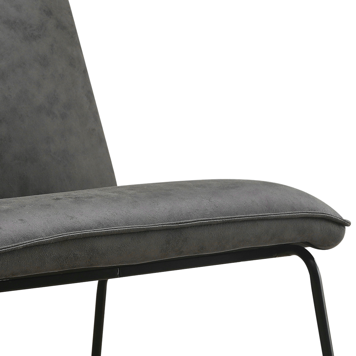 Fauteuil James - Microleder Antraciet – foto 6