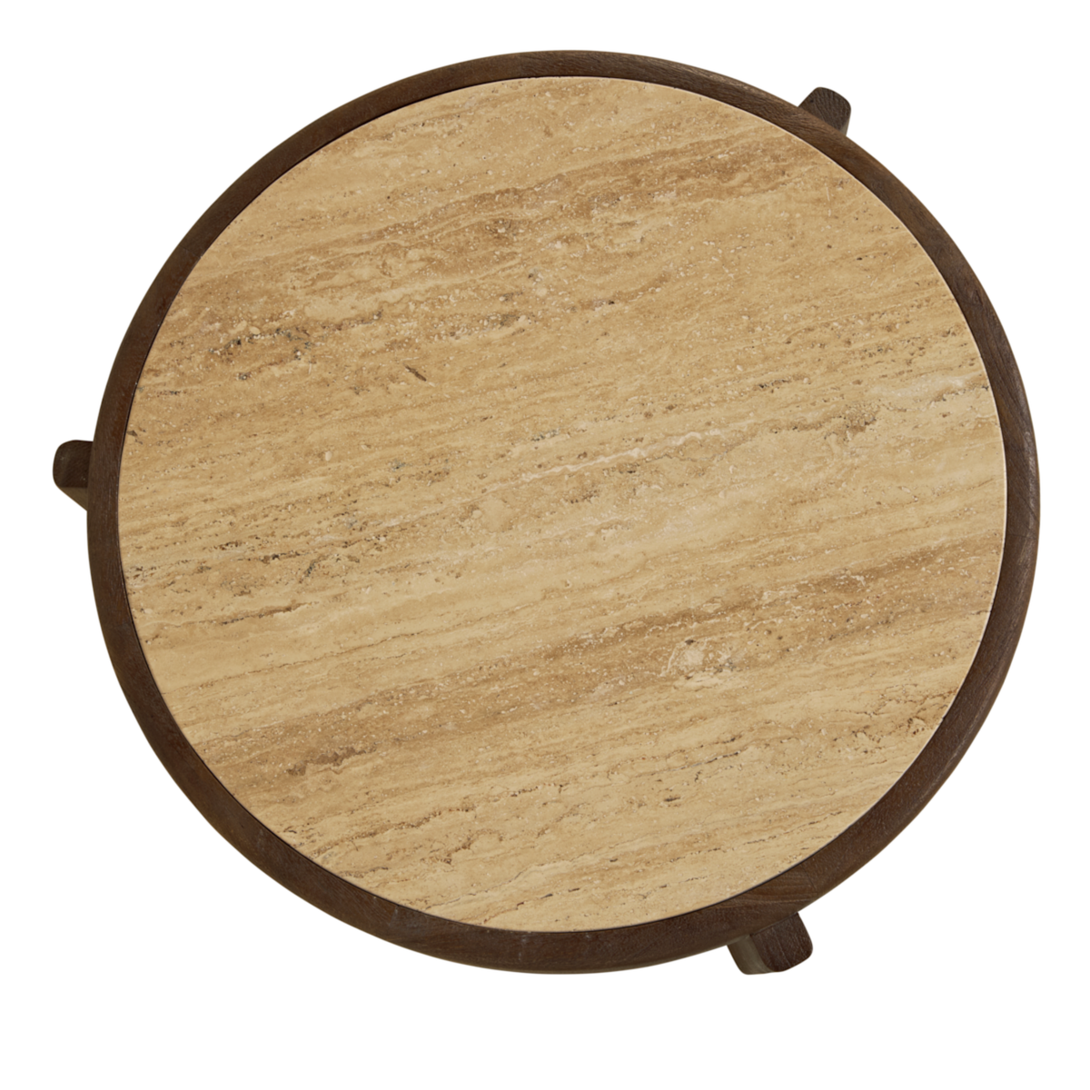 Bijzettafel Bora - Ø 50 cm Bruin