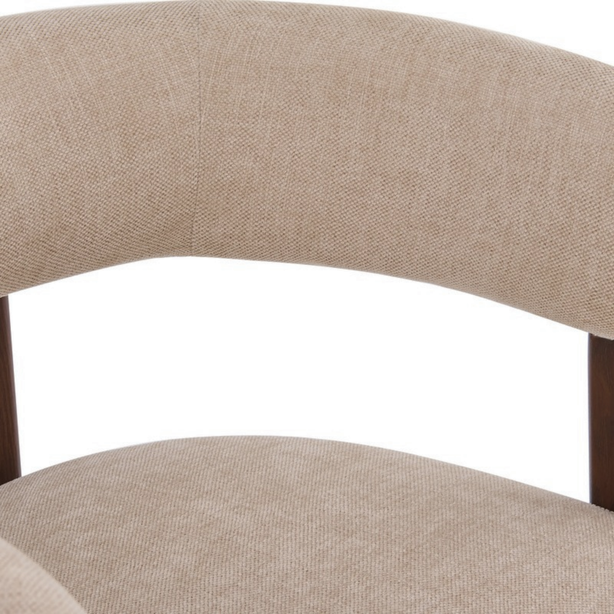 Barkruk Rose - Beige met armleuning