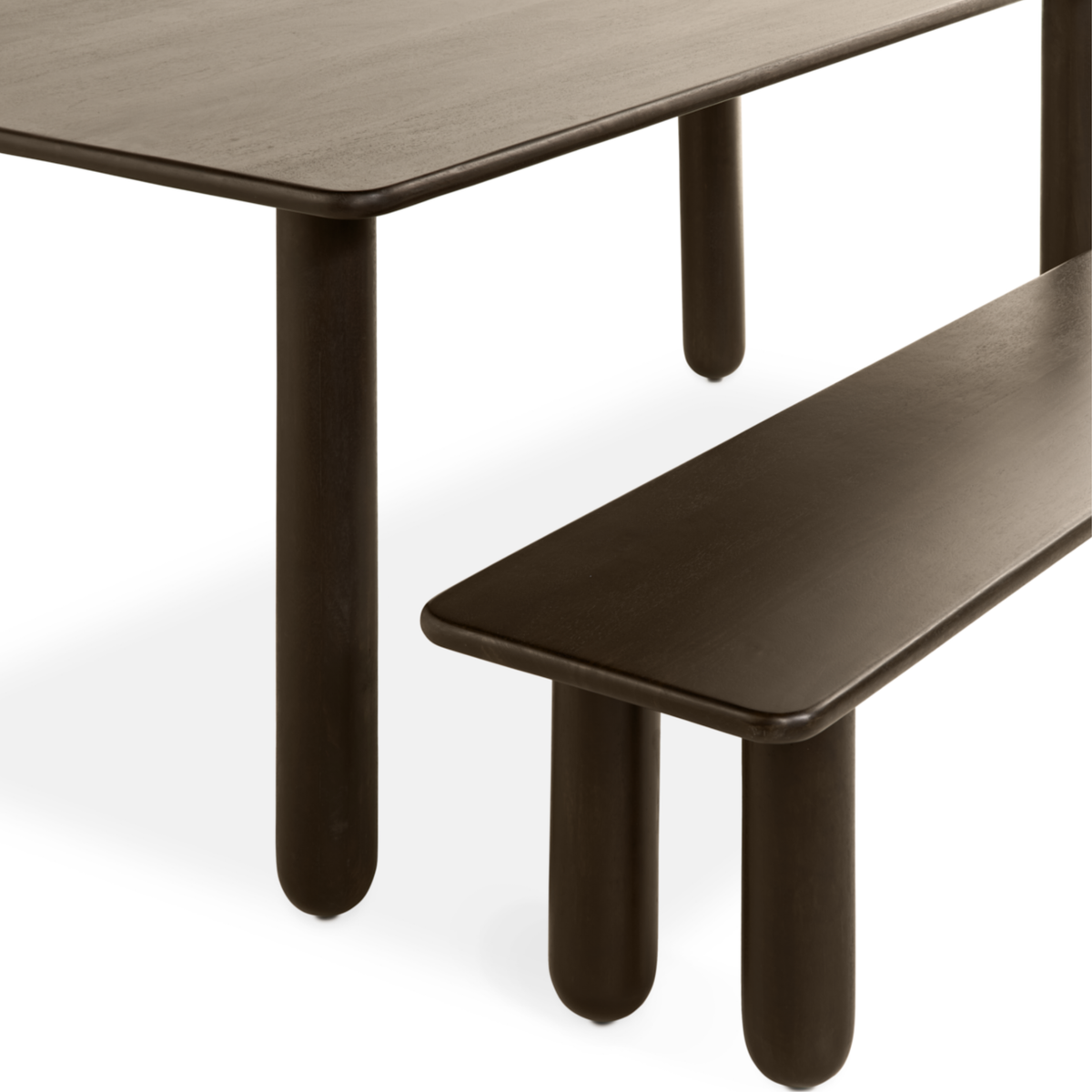 Eettafel Rondo - 200 cm Donkerbruin
