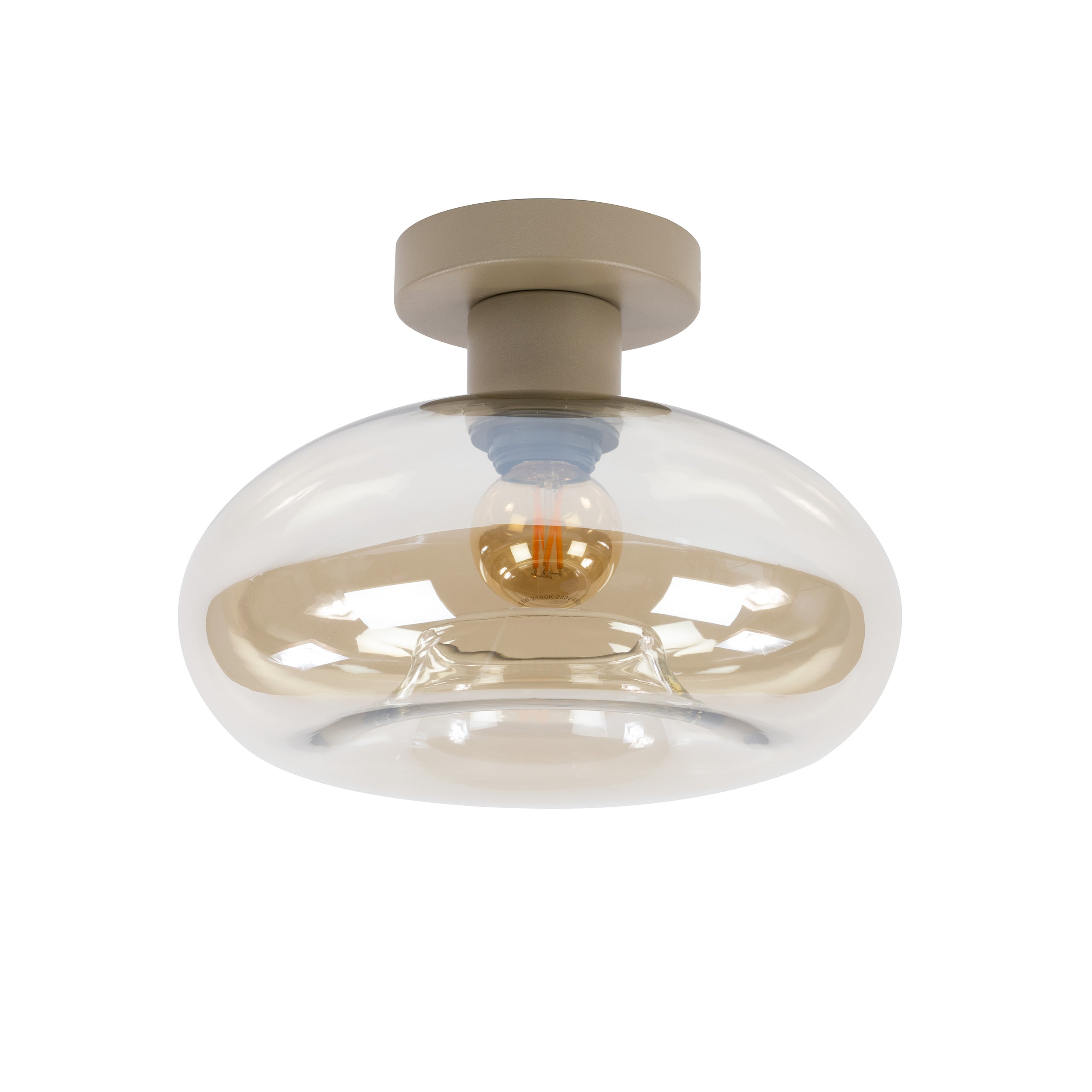 Plafondlamp Soll 1-lichts / Beige