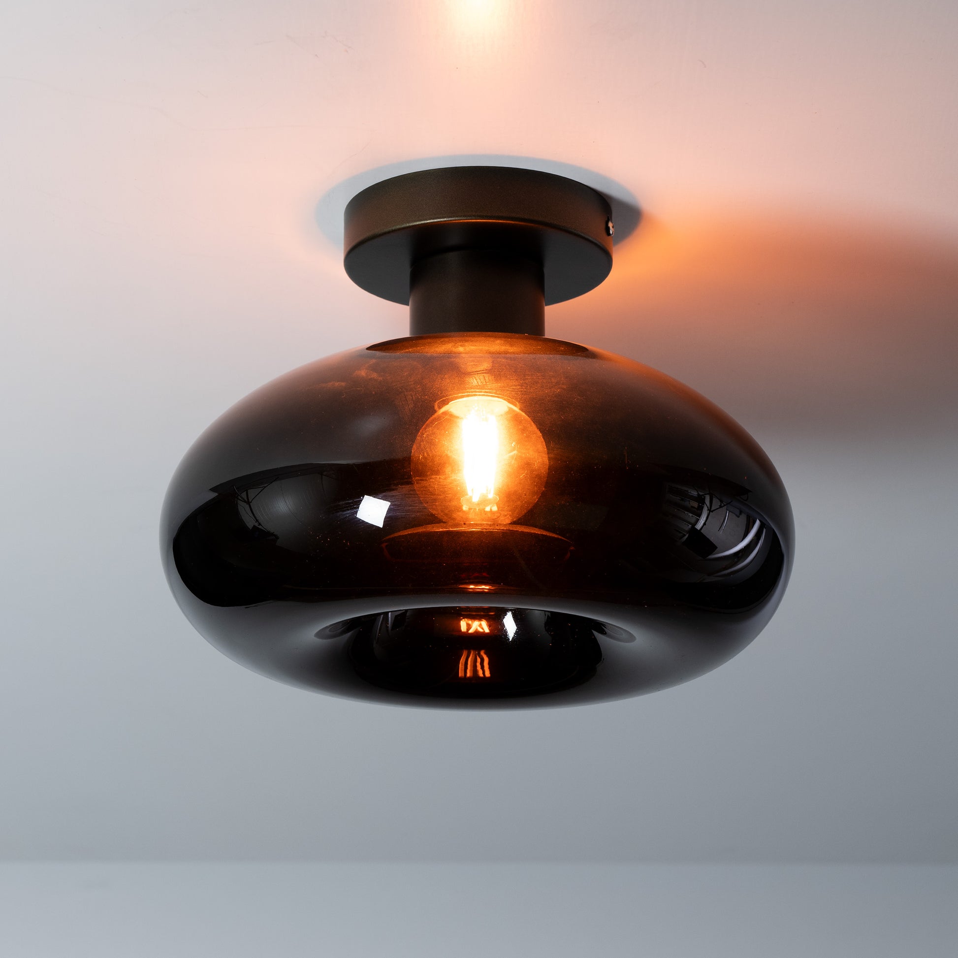 Plafondlamp Soll 1-lichts / Sienna bruin