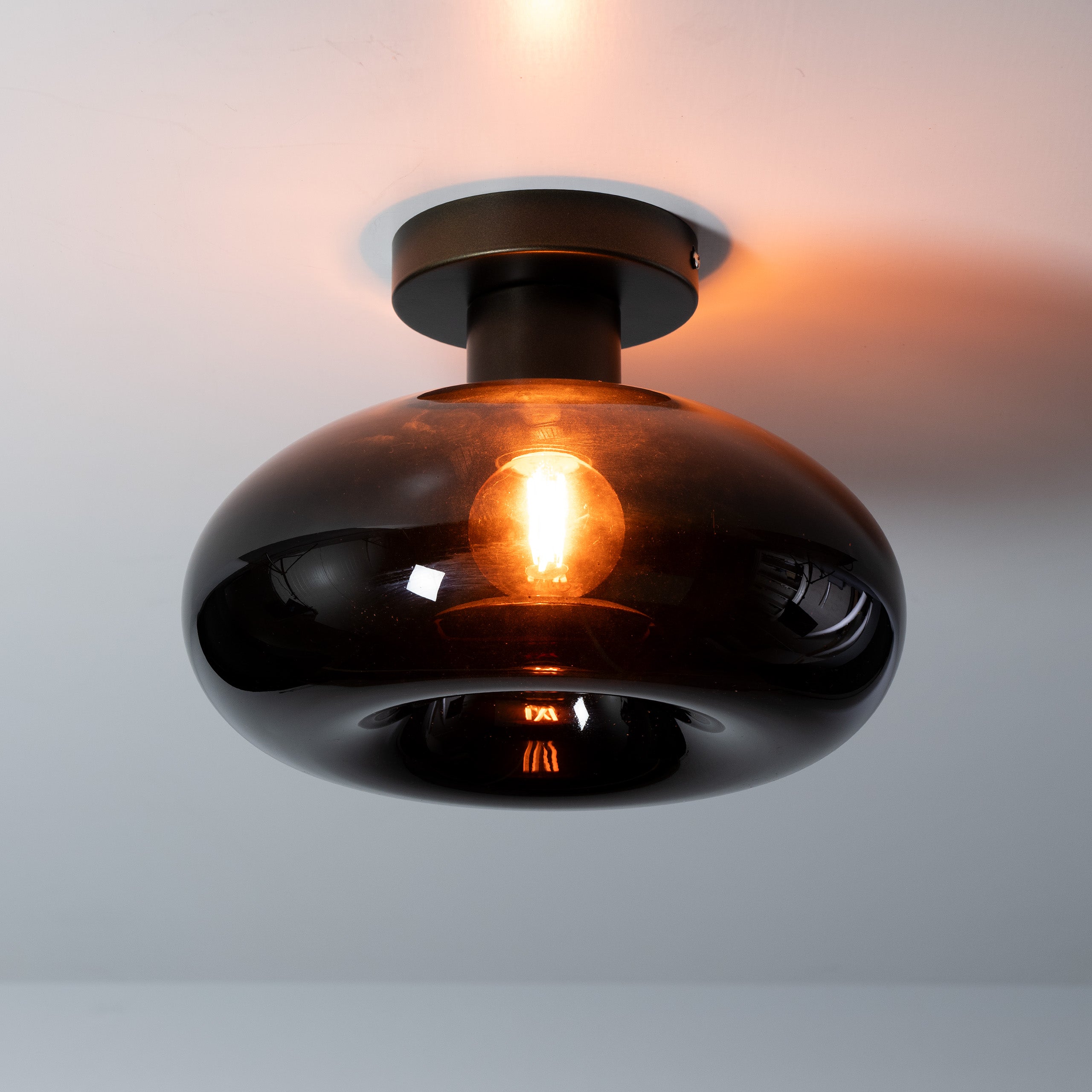 Plafondlamp Soll 1-lichts / Sienna bruin