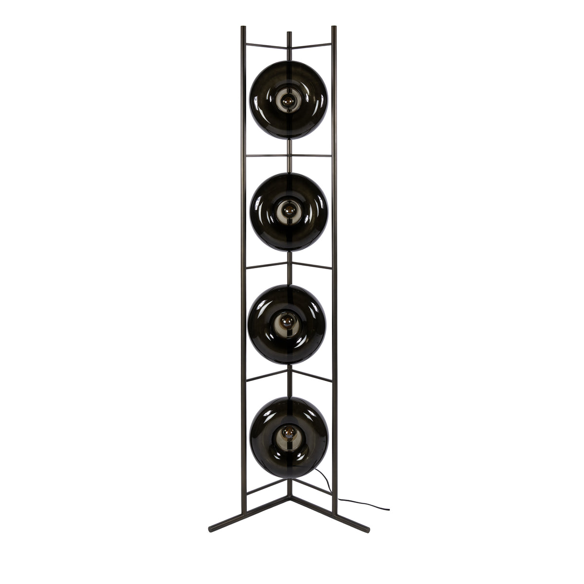 Vloerlamp Soll 4-lichts / Sienna bruin