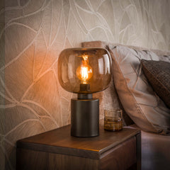 Tafellamp Serene 1-lichts / Sienna bruin