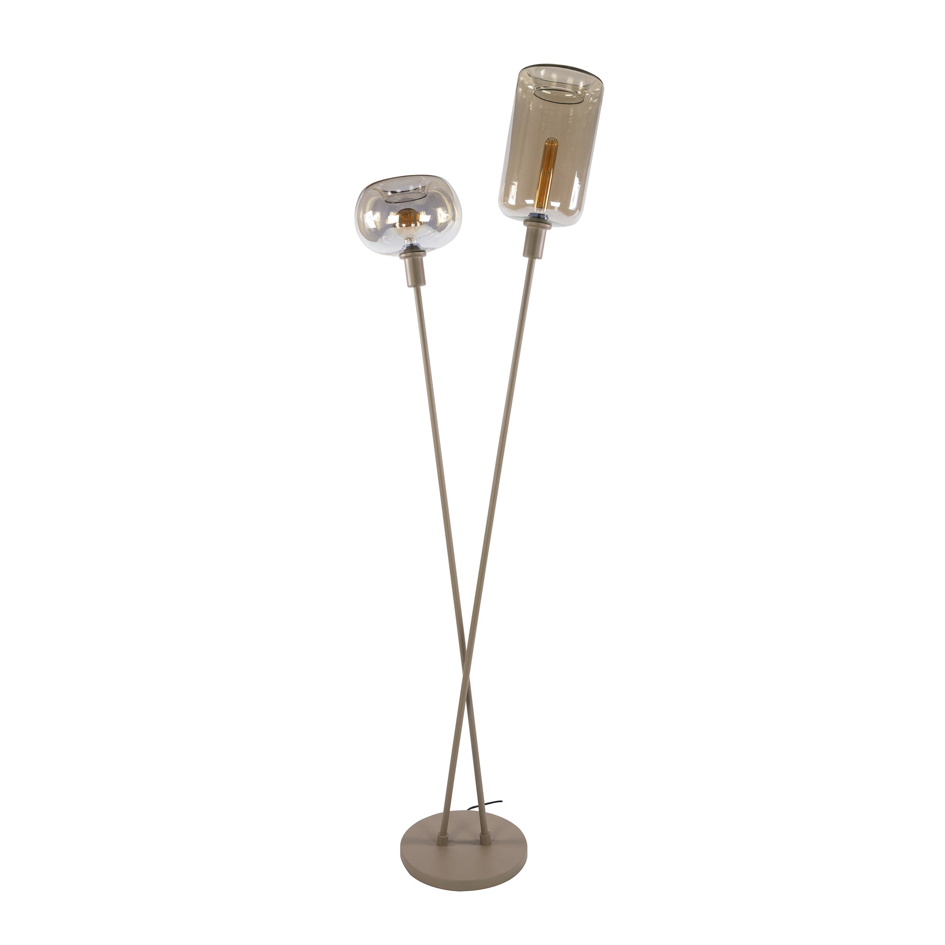 Vloerlamp Serene 2-lichts / Beige