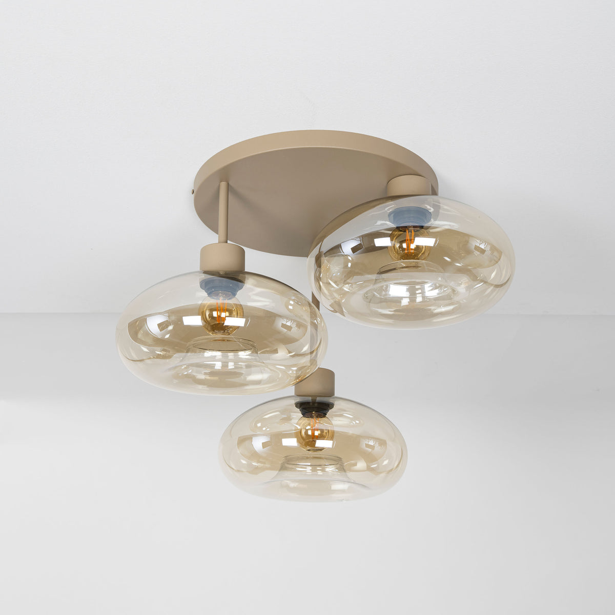 Plafondlamp Serene 3-lichts / Beige