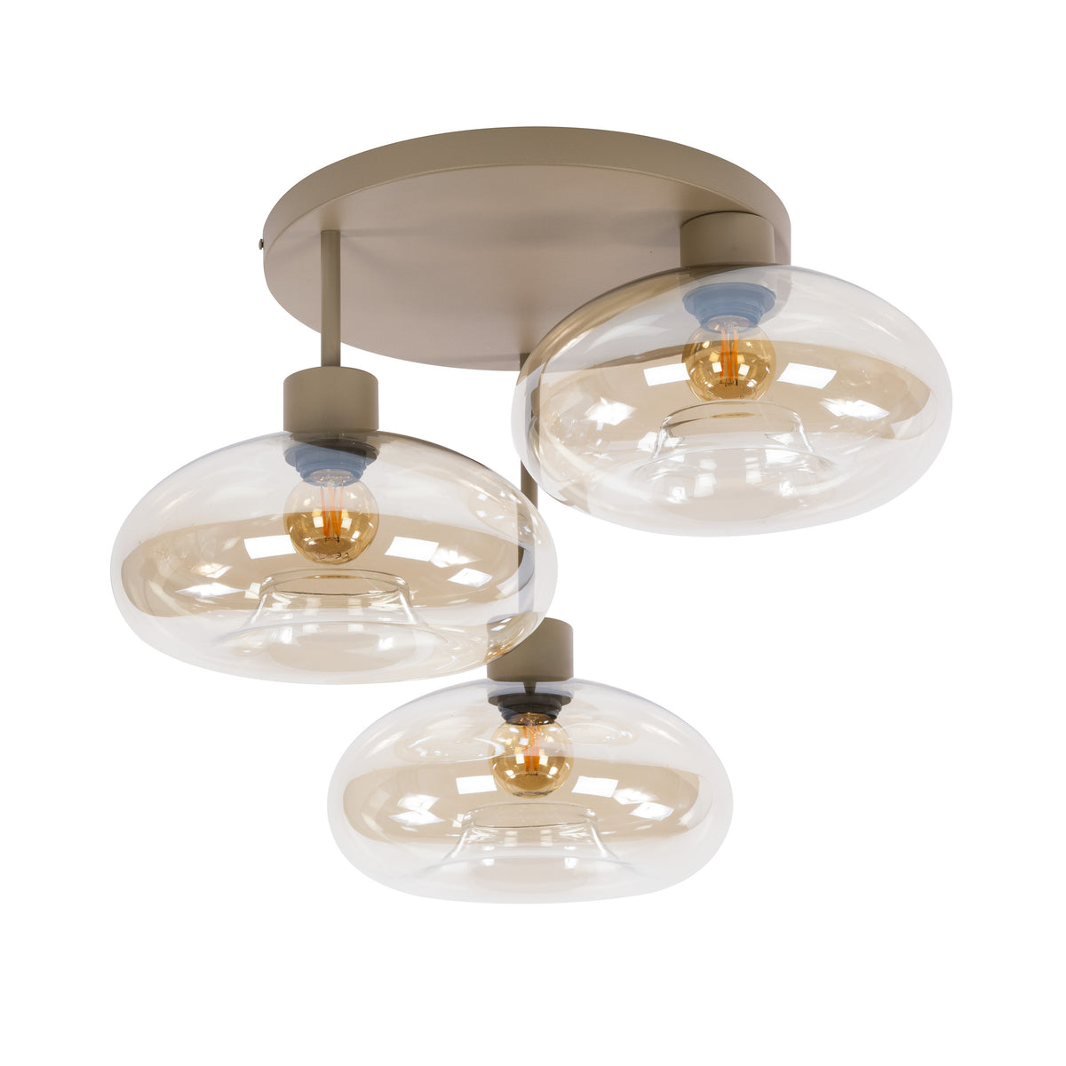 Plafondlamp Serene 3-lichts / Beige