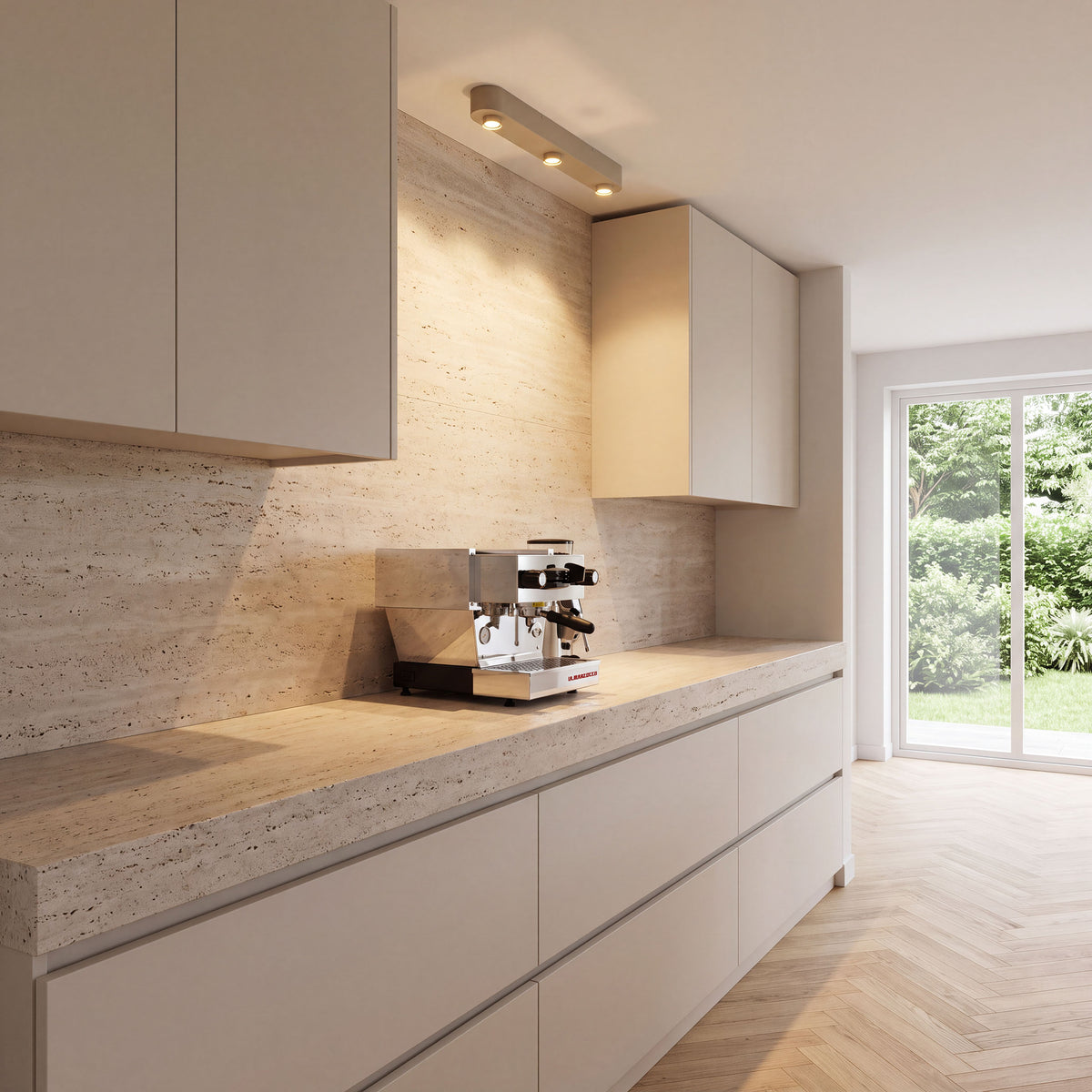 Plafondlamp Bar 3-lichts / Beige