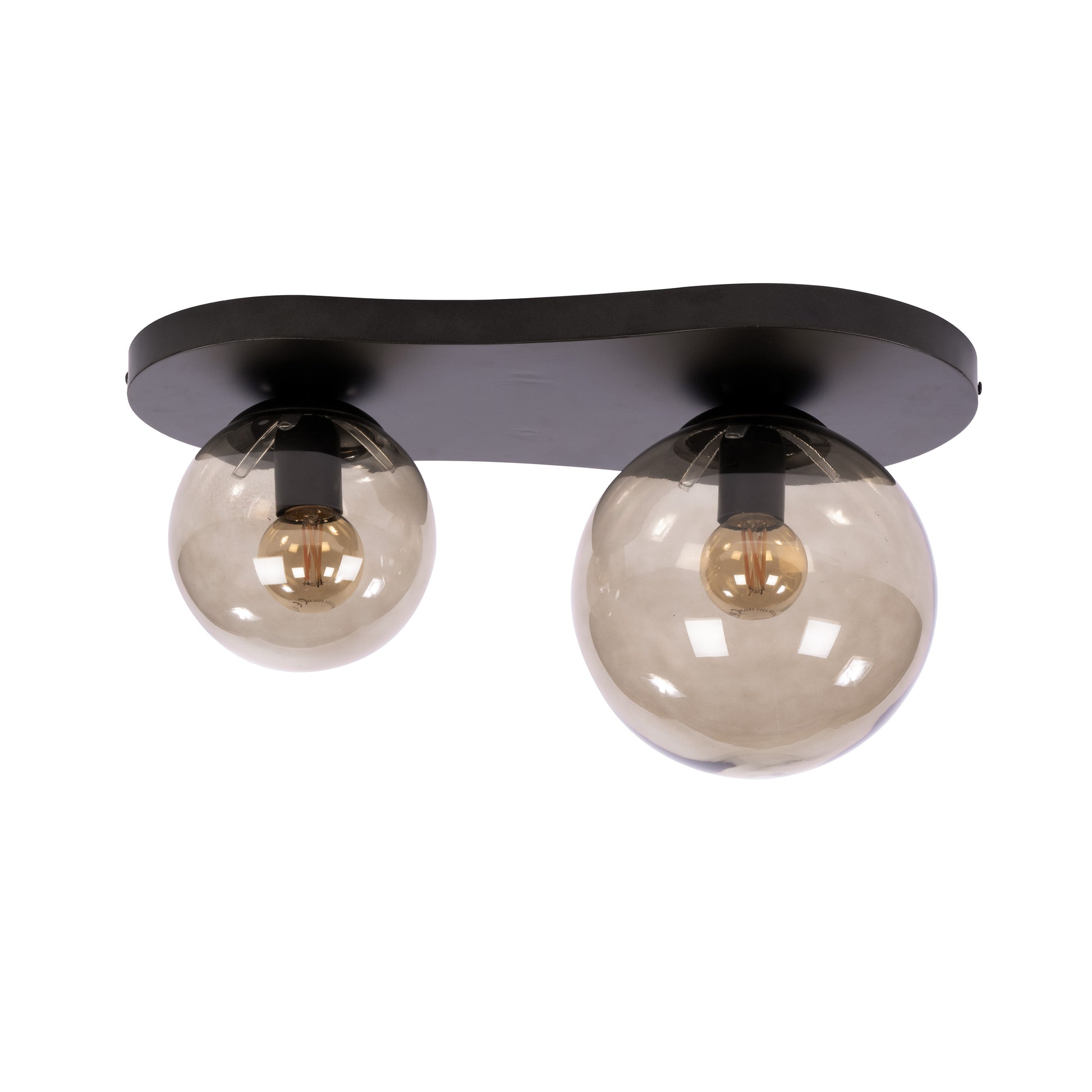 Plafondlamp Bubble 2-lichts / Sienna bruin