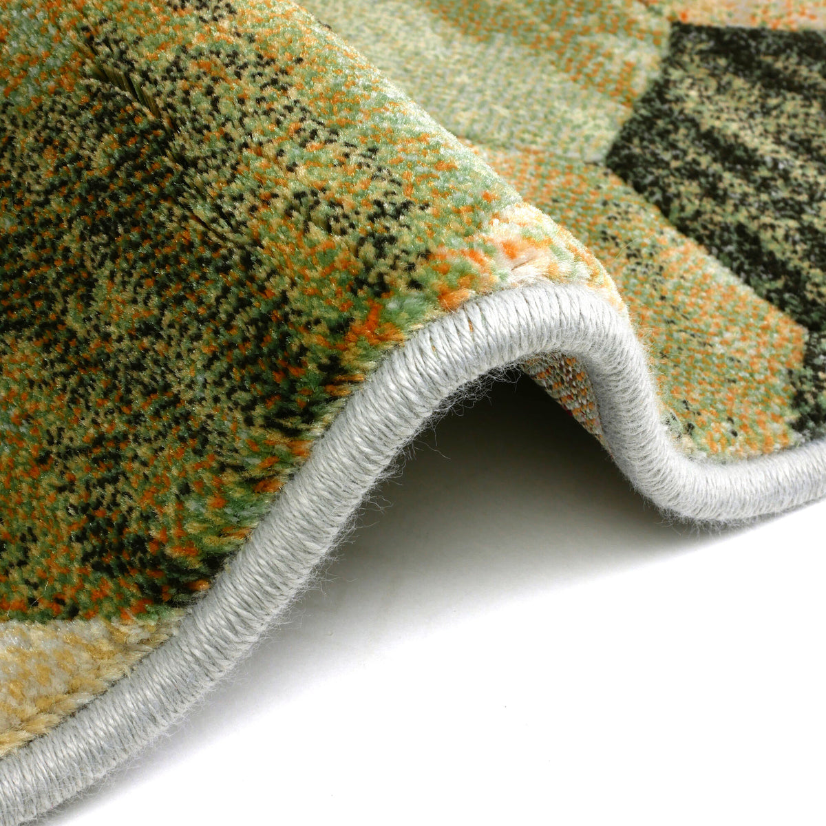 Vloerkleed Amado Groen Multicolor - detail structuur
