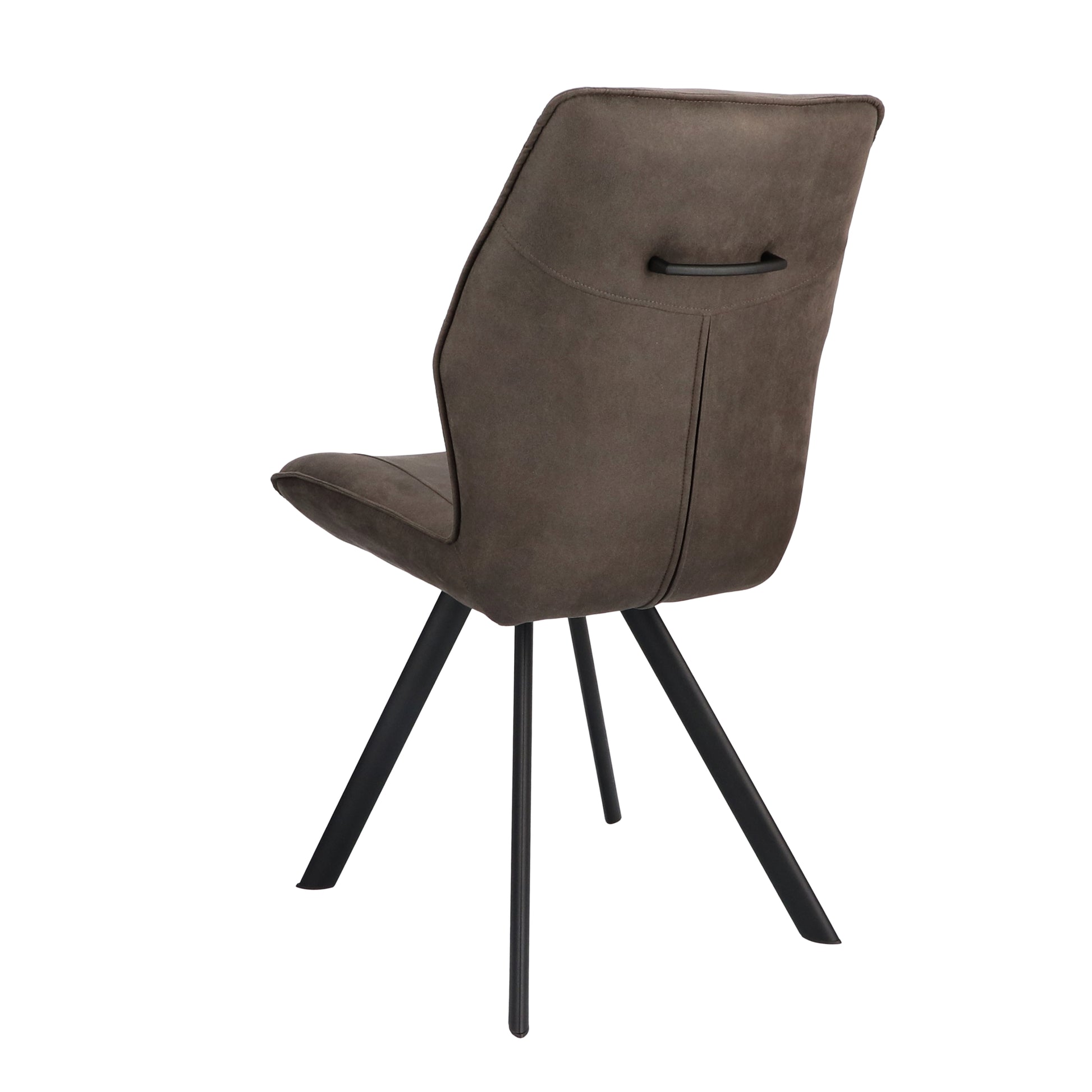 Eetkamerstoel Jade Stof Cowboy 104 Grey Leg Black