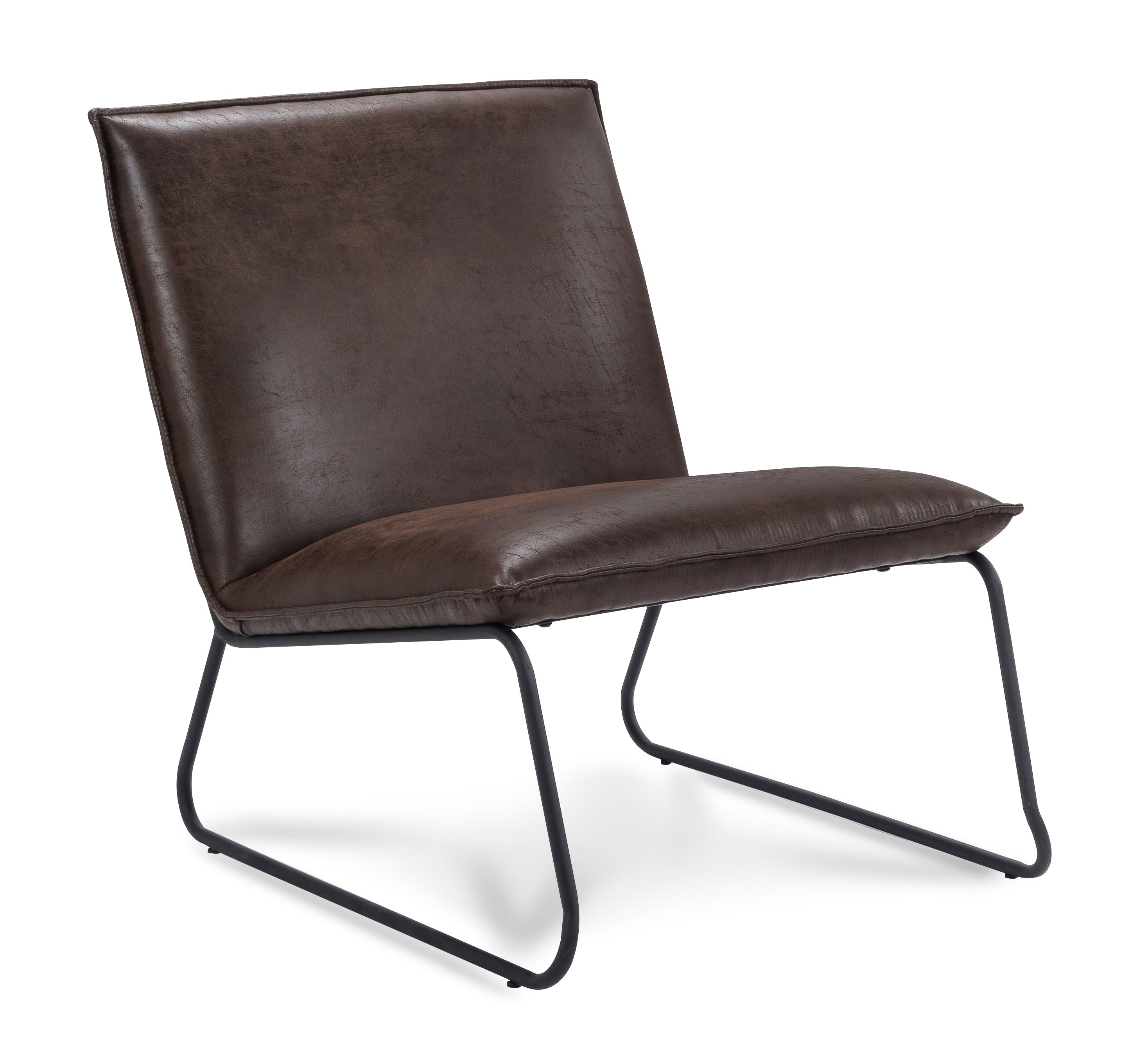 Fauteuil Chapman 1 seater Stof Rawhide Bruin Gun color frame