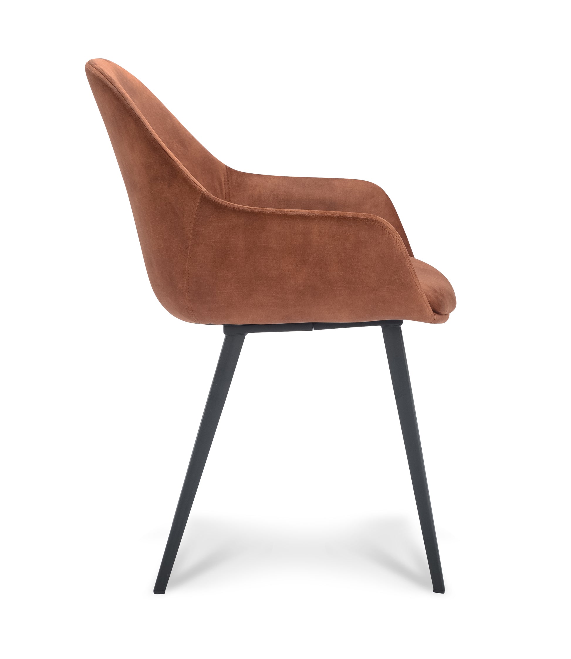 Armstoel Taylor Stof Adore Copper Leg Black