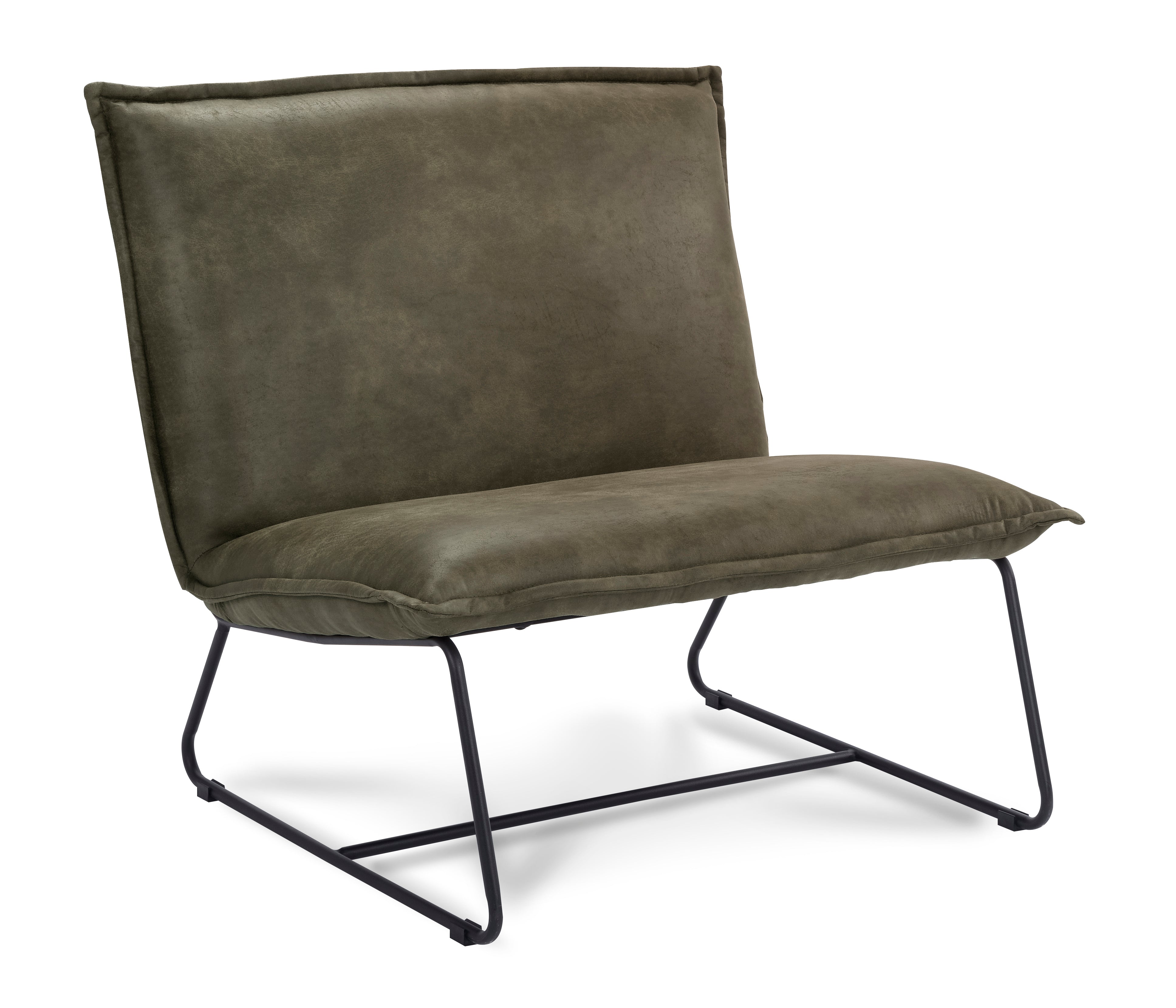 Fauteuil Chapman 1.5 seater Stof Rawhide Groen Gun color frame