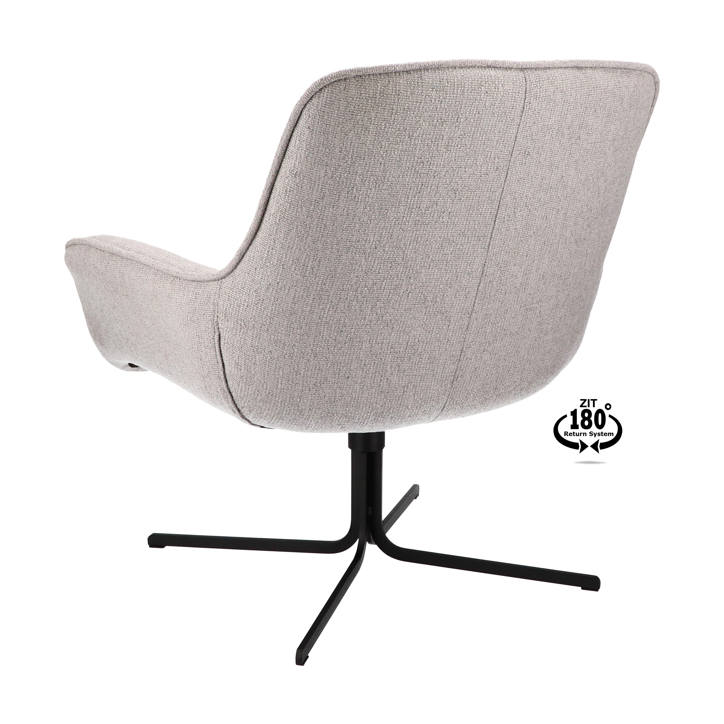 Fauteuil Unic Stof Leaf Steel Poot Black (return System)
