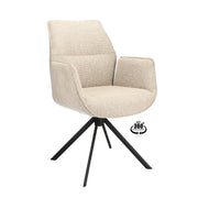 Armstoel Onyx Stof Lodge Beige Leg Black 360° Return-system