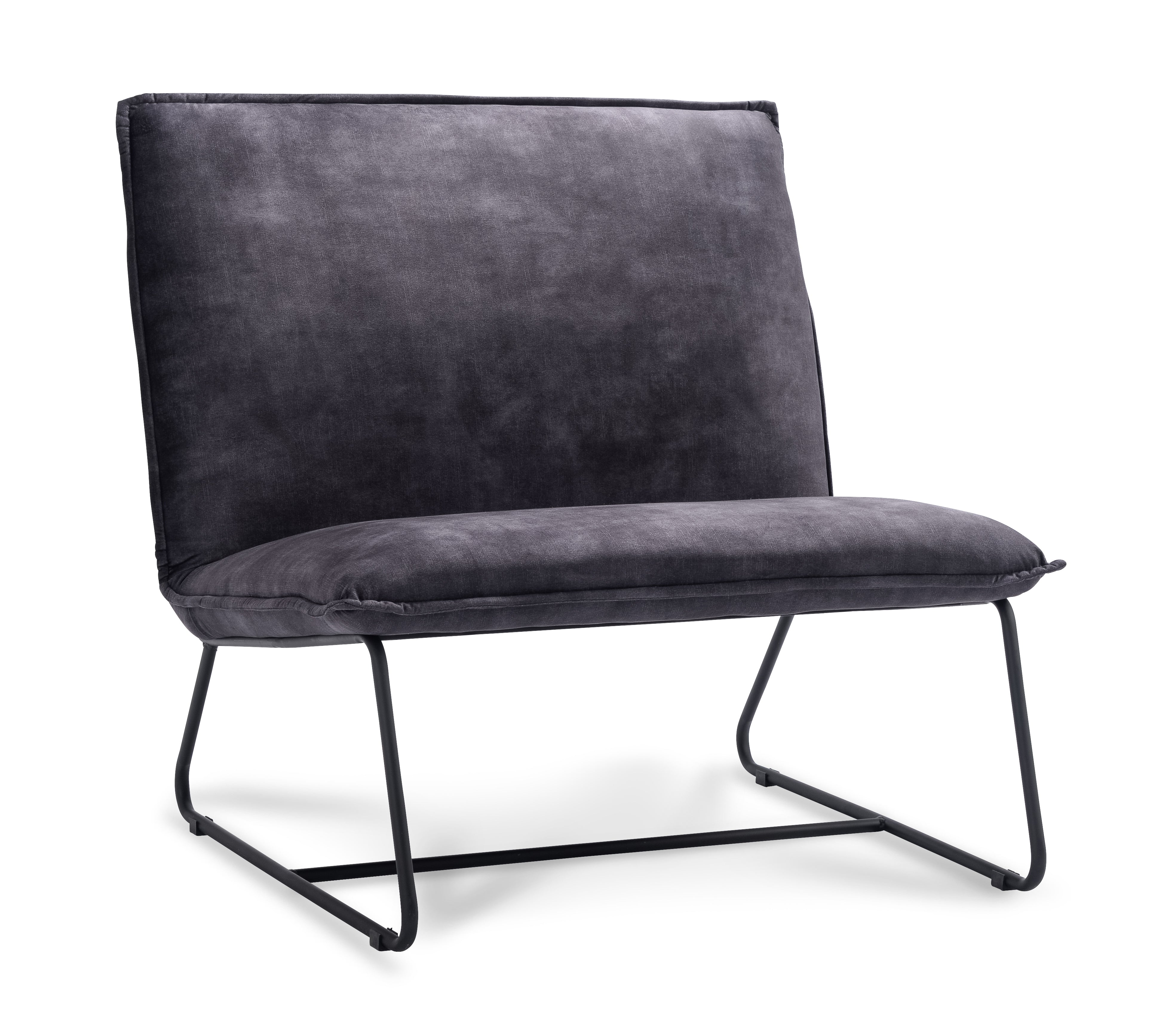 Fauteuil Chapman 1.5 seater Stof Adore Anthracite Gun color frame