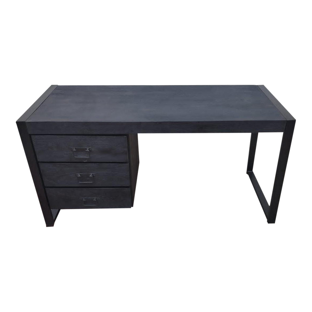 Bureau Boaz Zwart Mangohout 145 cm