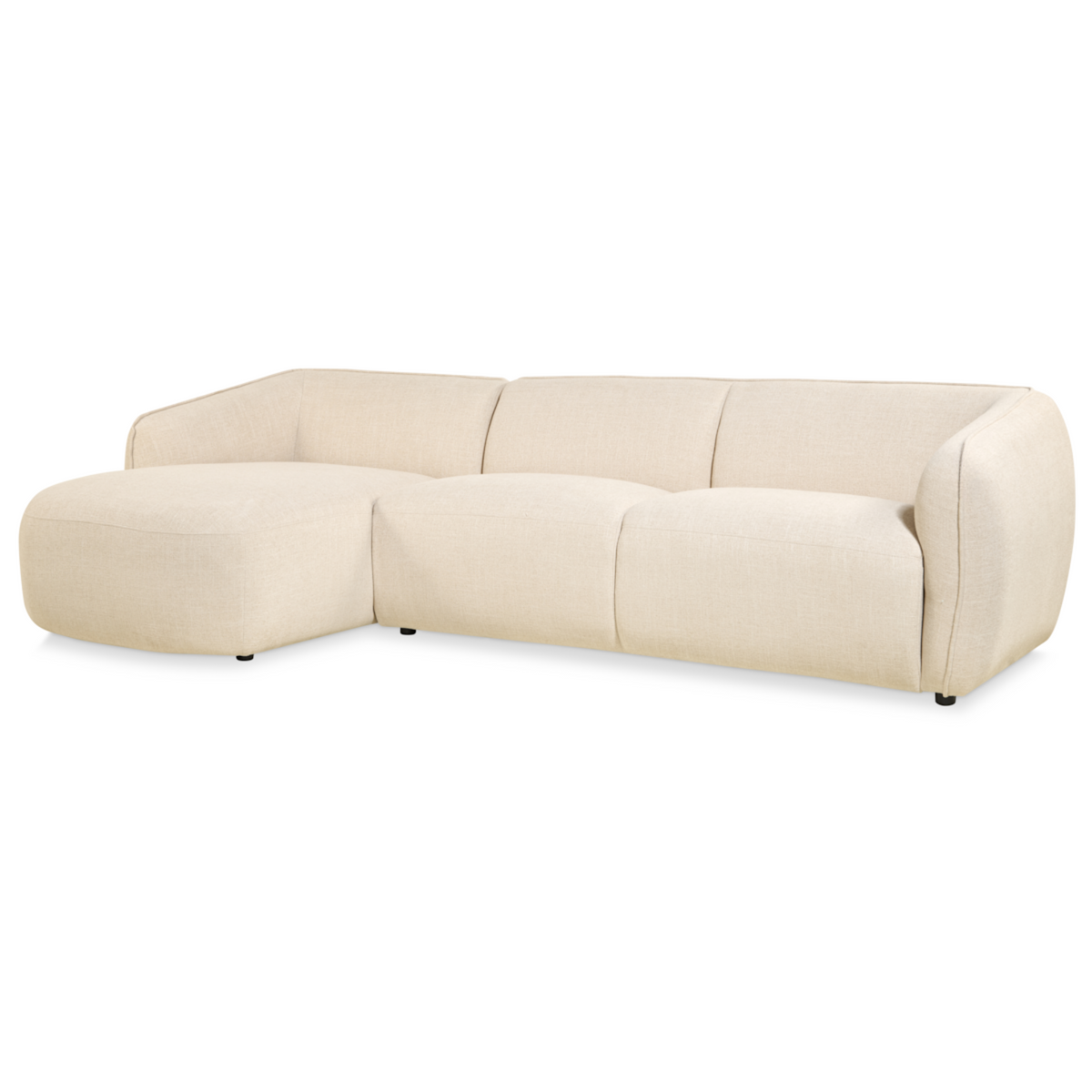 Hoekbank Laila - Stof Beige rechts