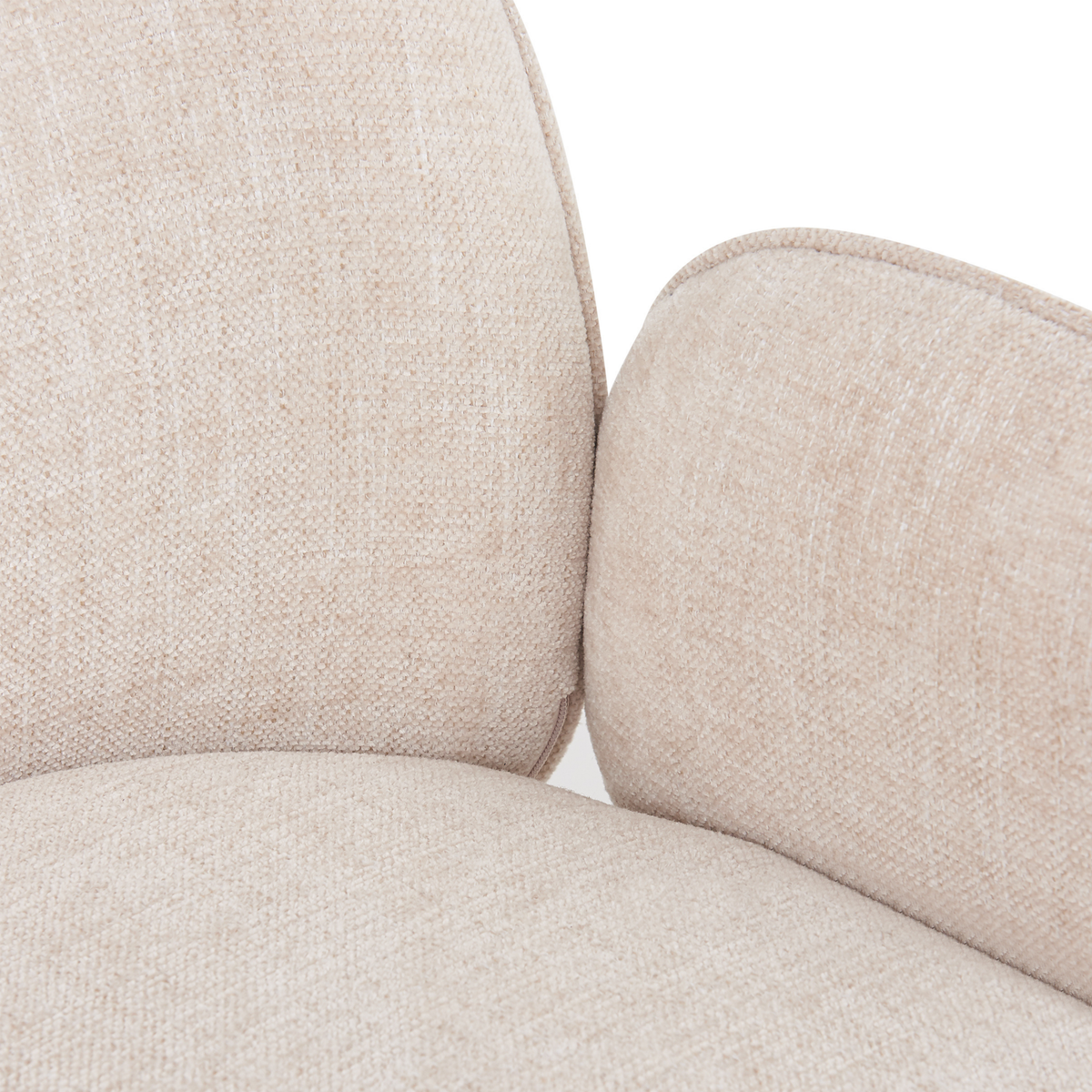 Eetkamerstoel Oslo - Beige met armleuning