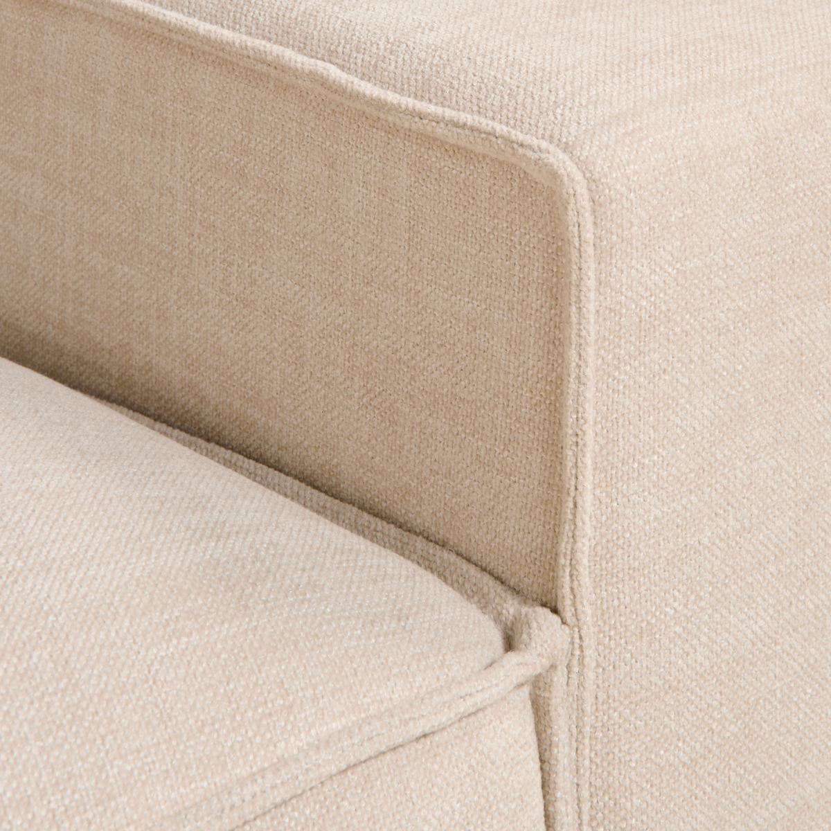 Hoekbank Lara - Stof Beige links
