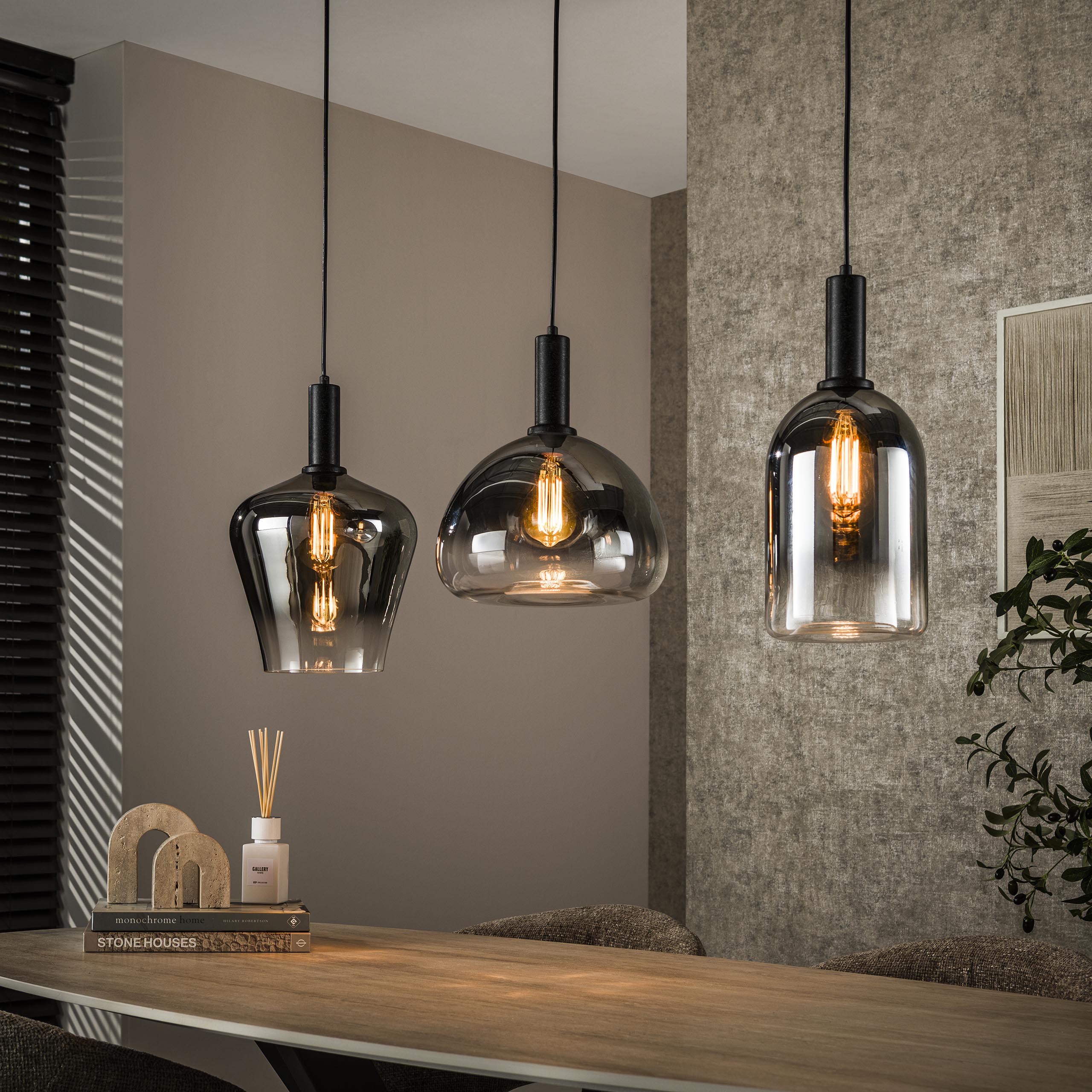 Hanglamp Zenith 3-lichts / Artic zwart