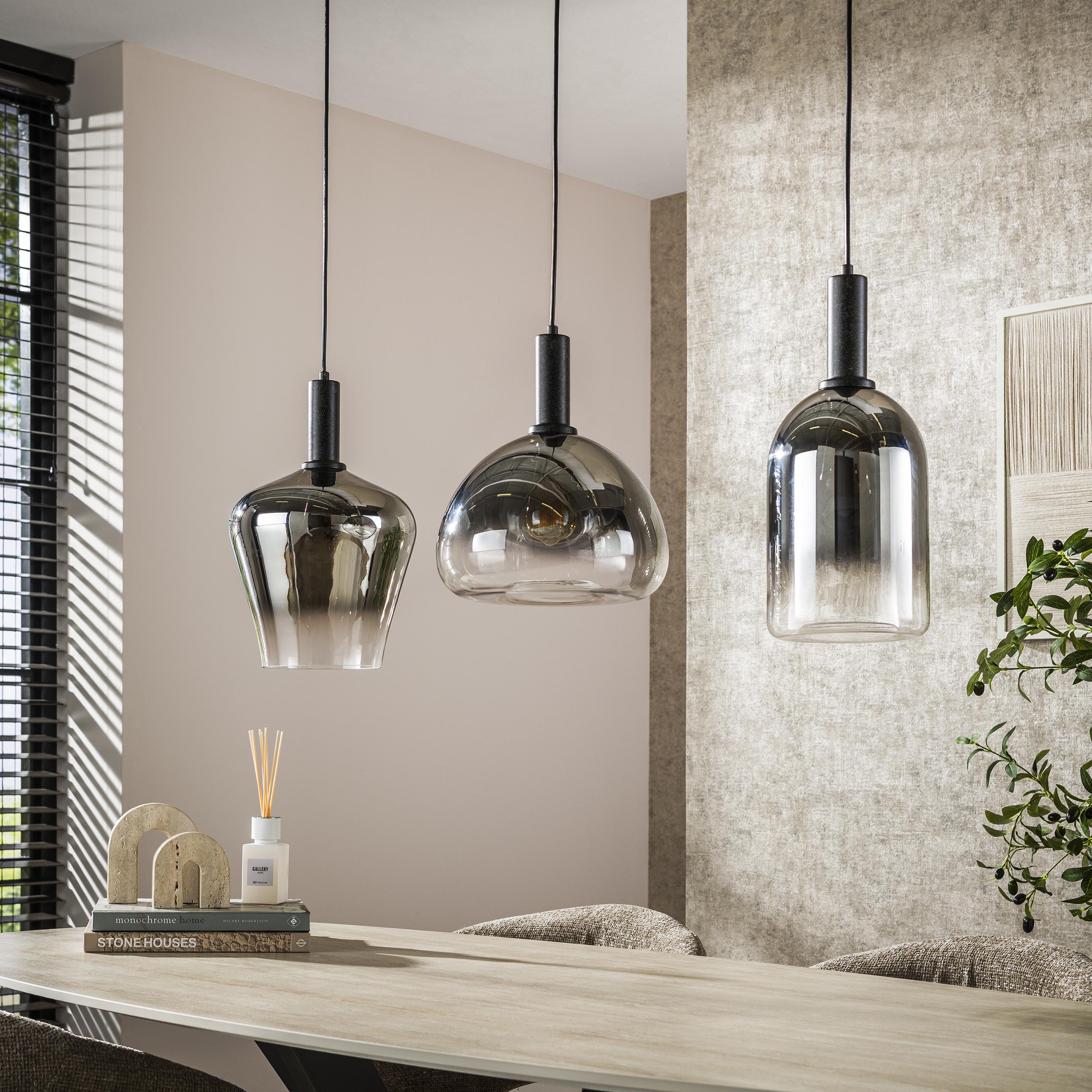Hanglamp Zenith 3 Lichts Artic Zwart