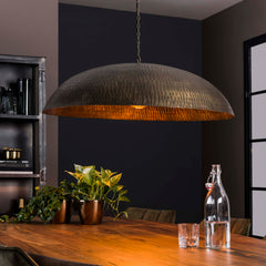 Hanglamp Cupola 1 Lichts O90Cm Antiek Brons